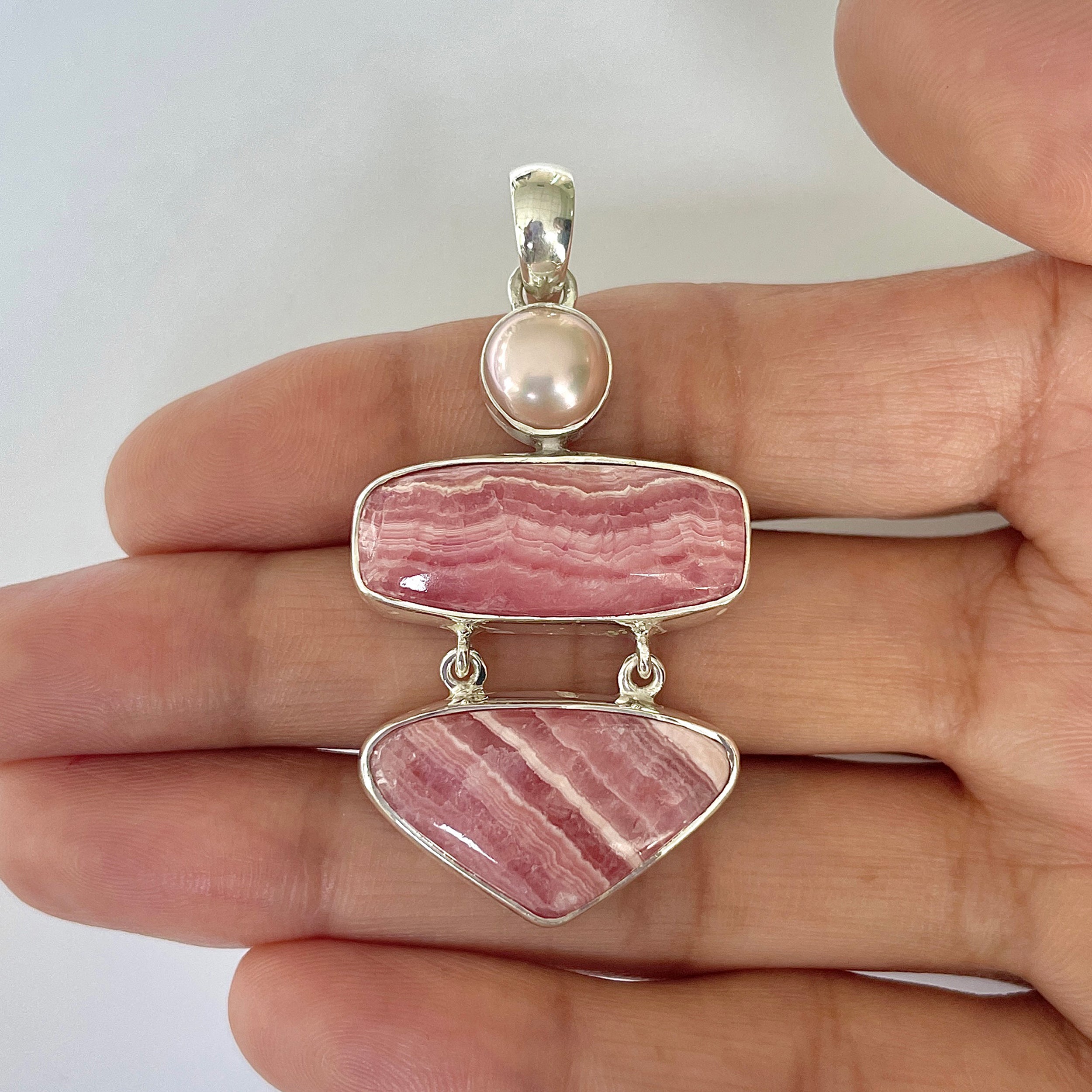 Rhodochrosite Pendant-(RDC-1-18)