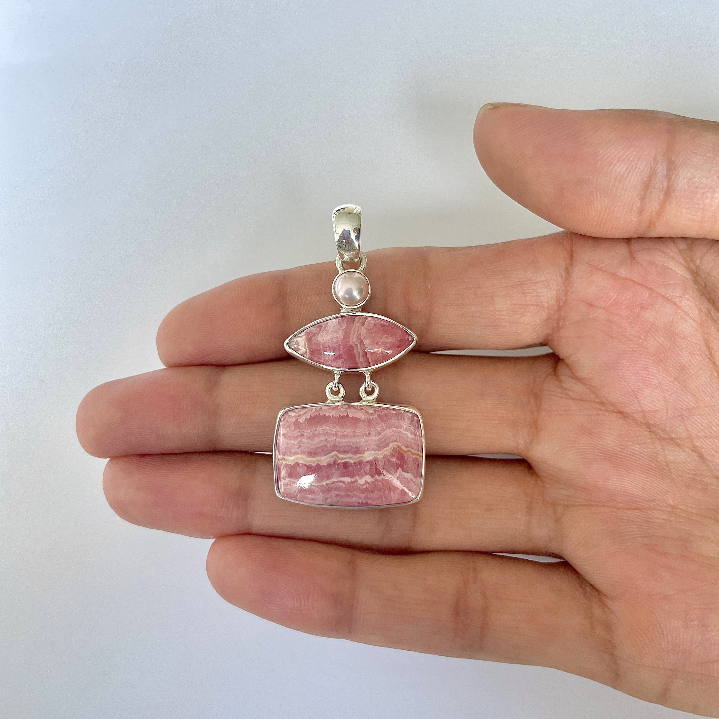 Rhodochrosite Pendant-(RDC-1-27)