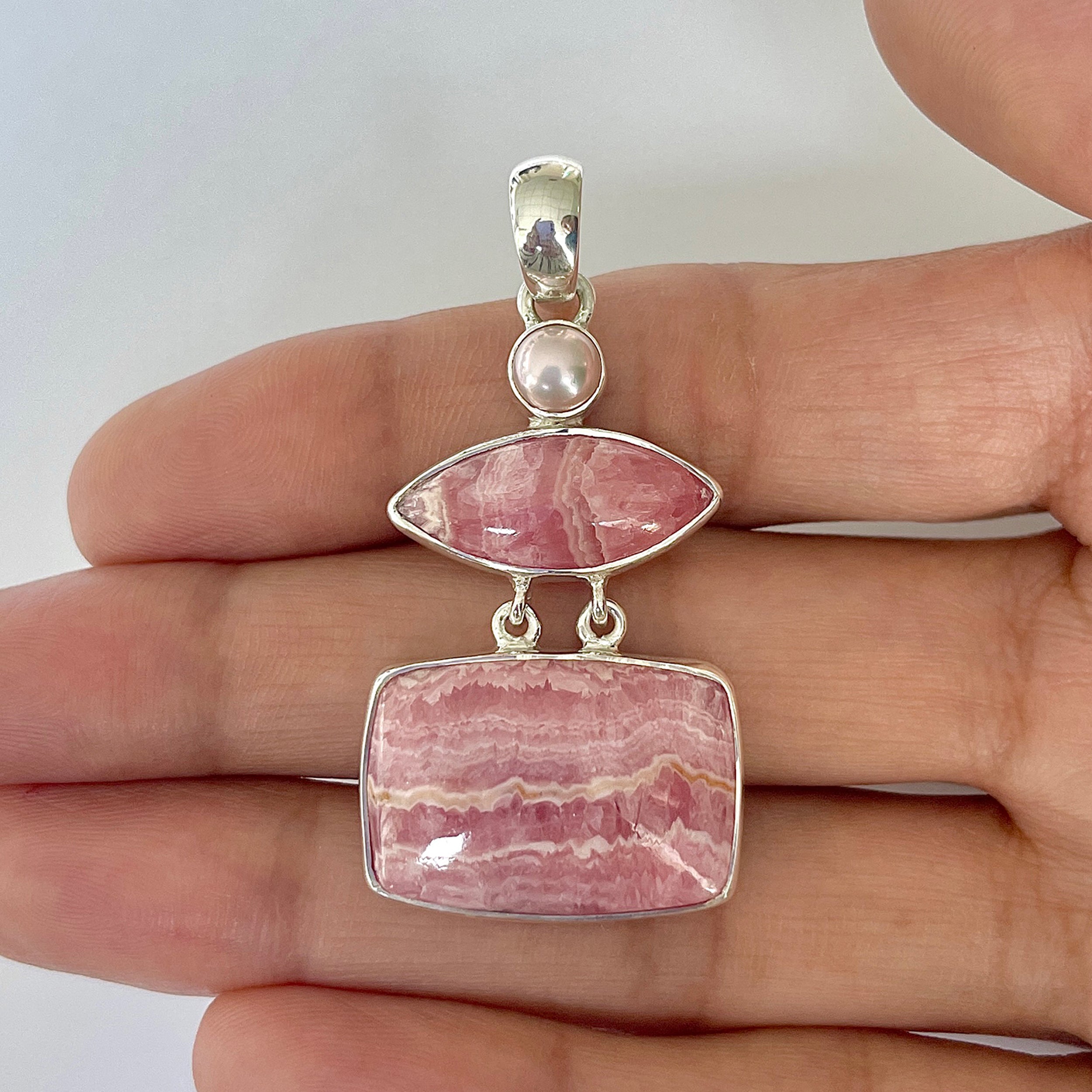 Rhodochrosite Pendant-(RDC-1-27)