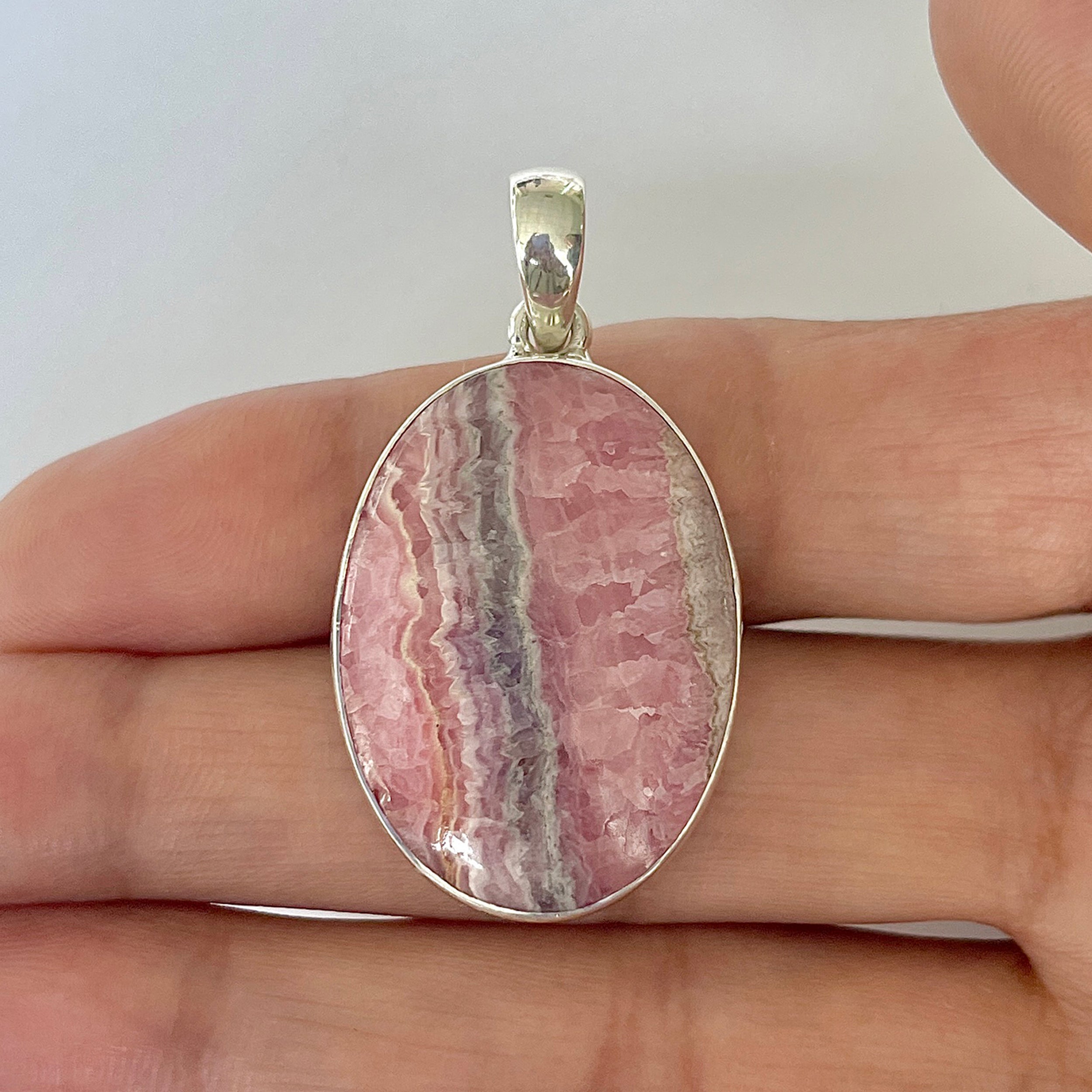 Rhodochrosite Pendant-(RDC-1-38)