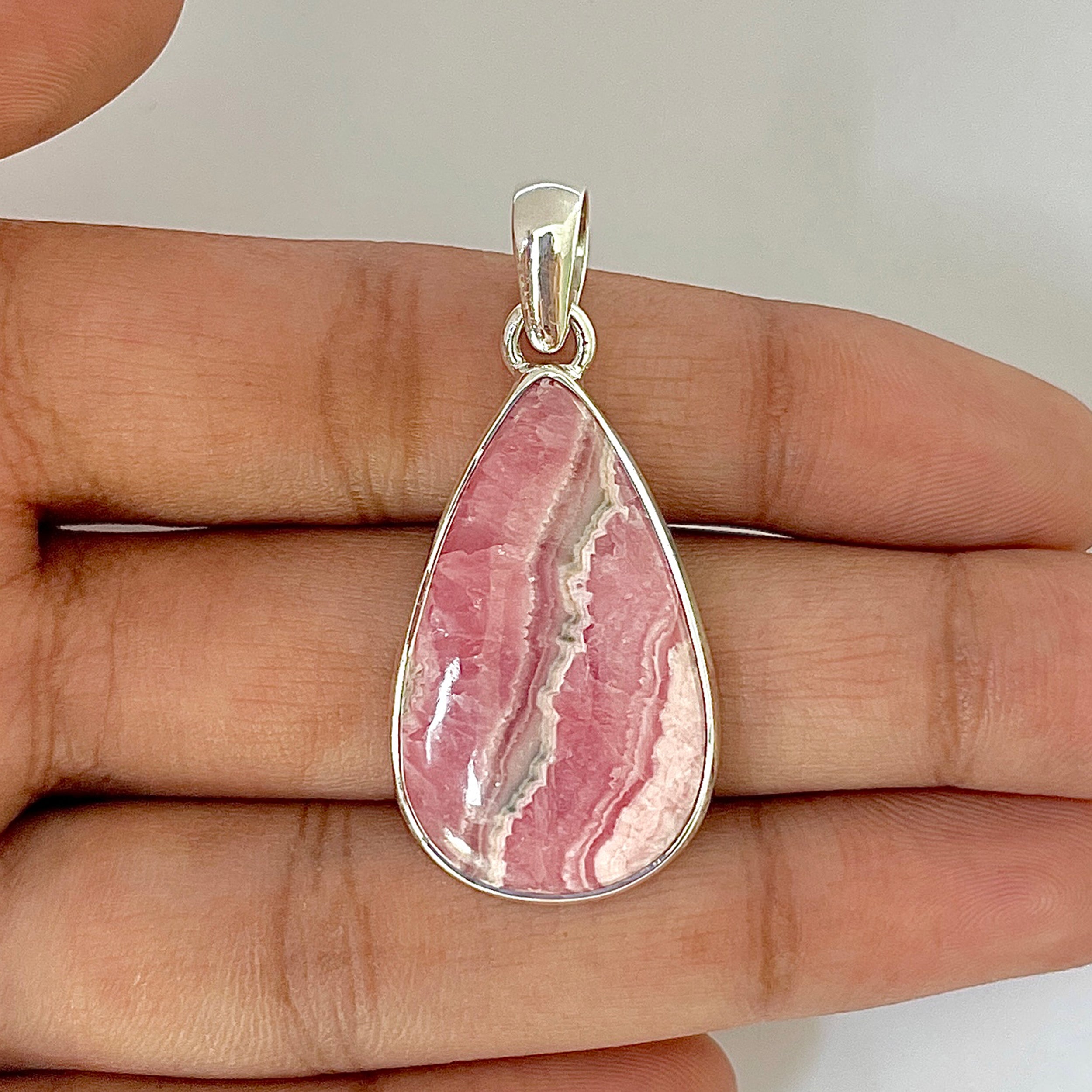 Rhodochrosite Pendant-(RDC-1-57)