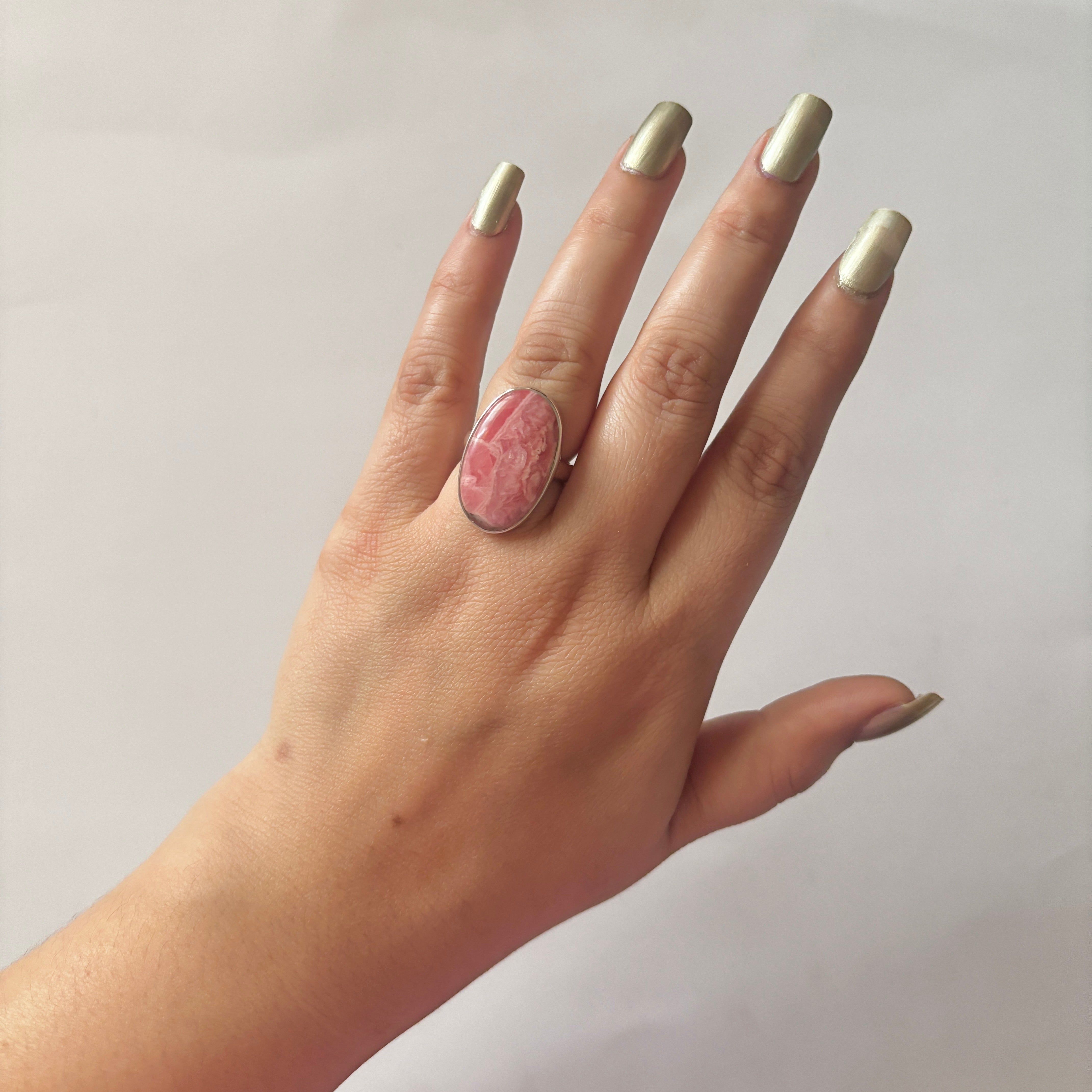 Rhodochrosite Ring-(RDC-2-17)