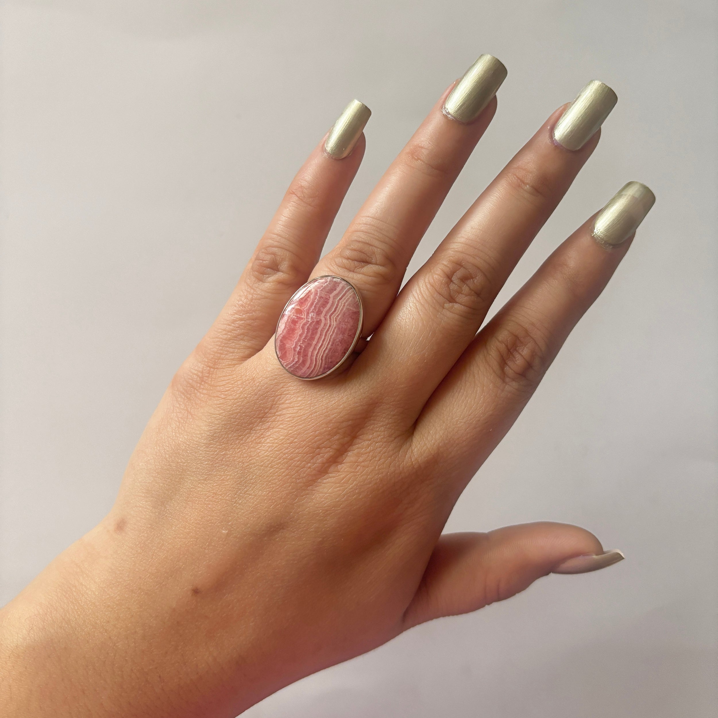 Rhodochrosite Ring-(RDC-2-20)