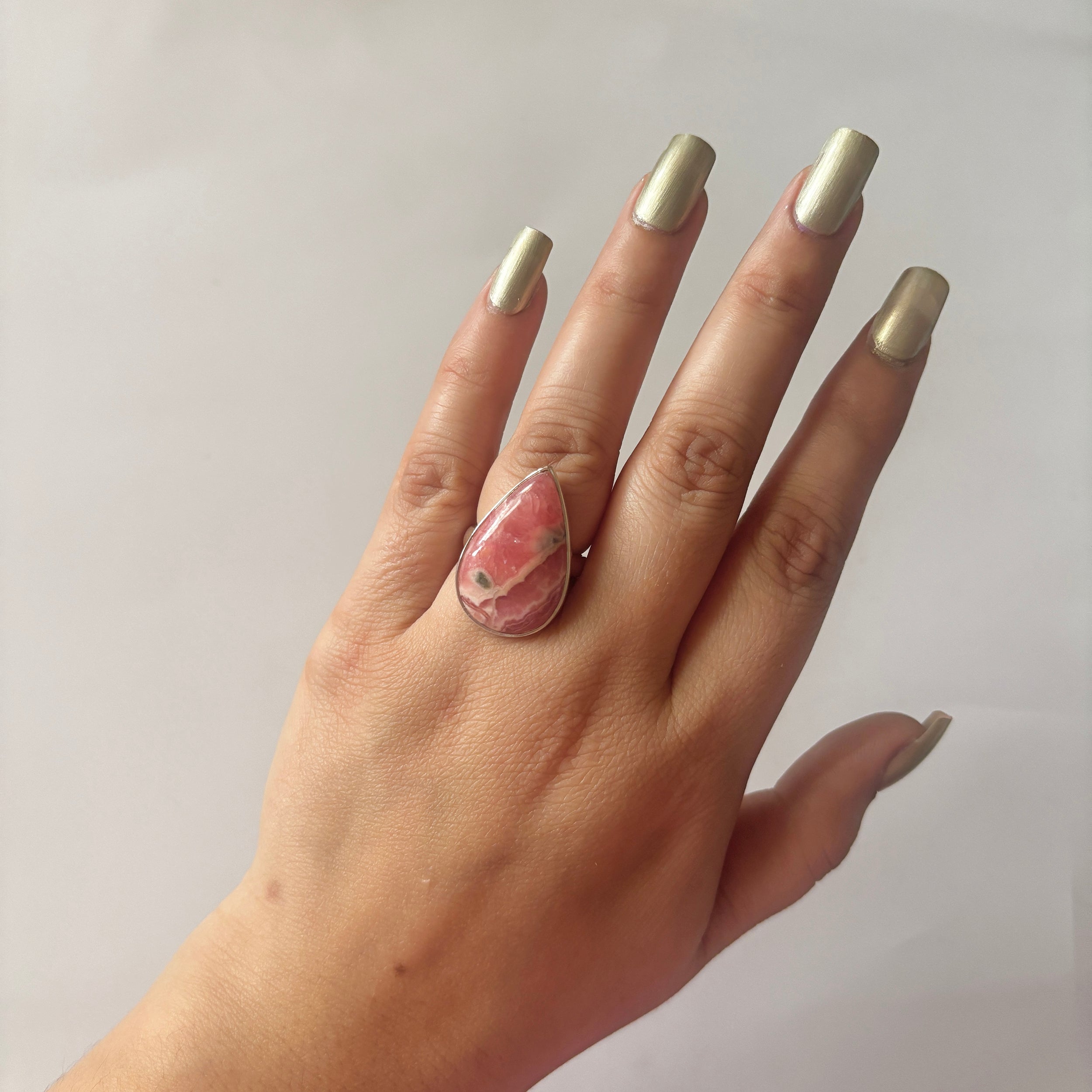 Rhodochrosite Ring-(RDC-2-40)
