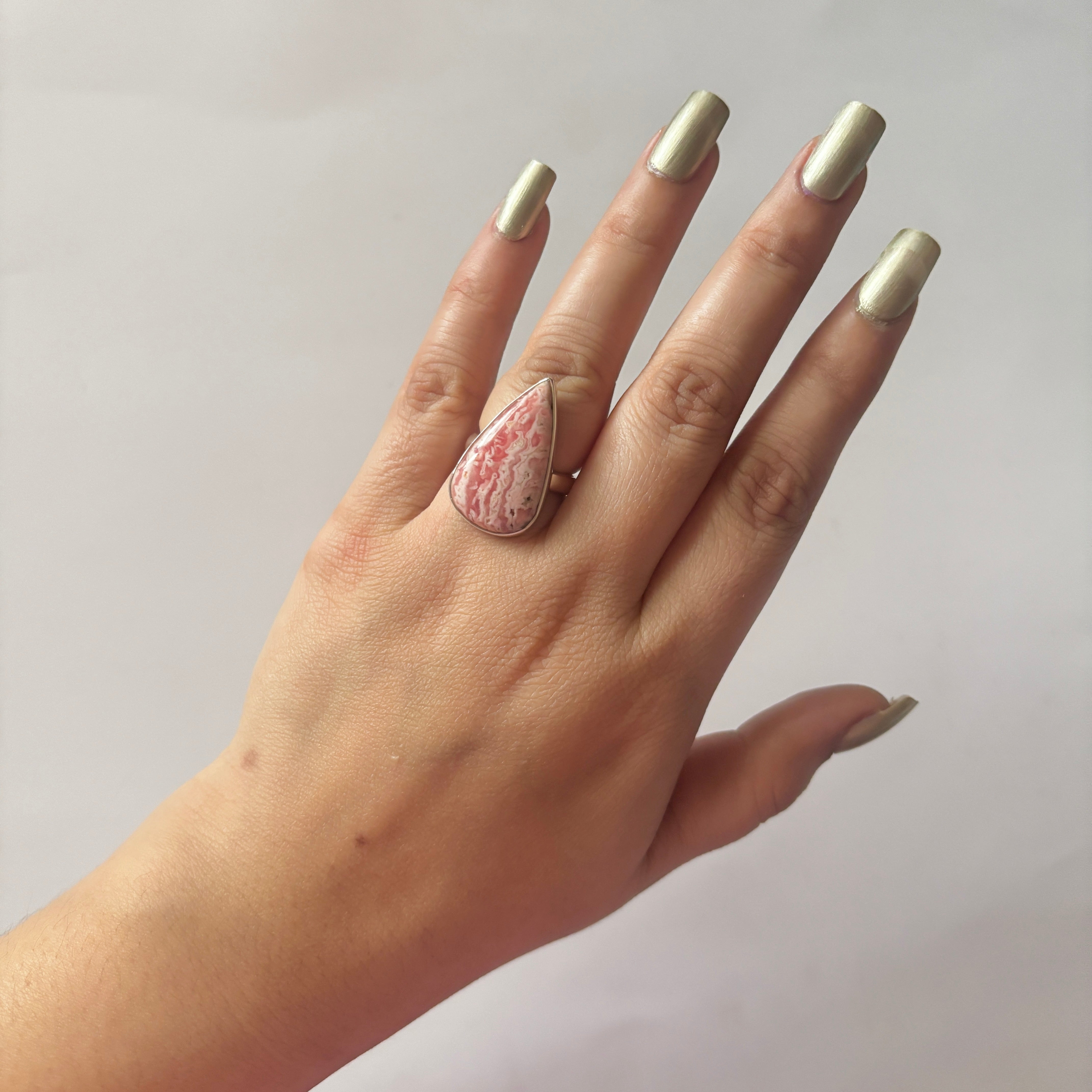 Rhodochrosite Ring-(RDC-2-42)