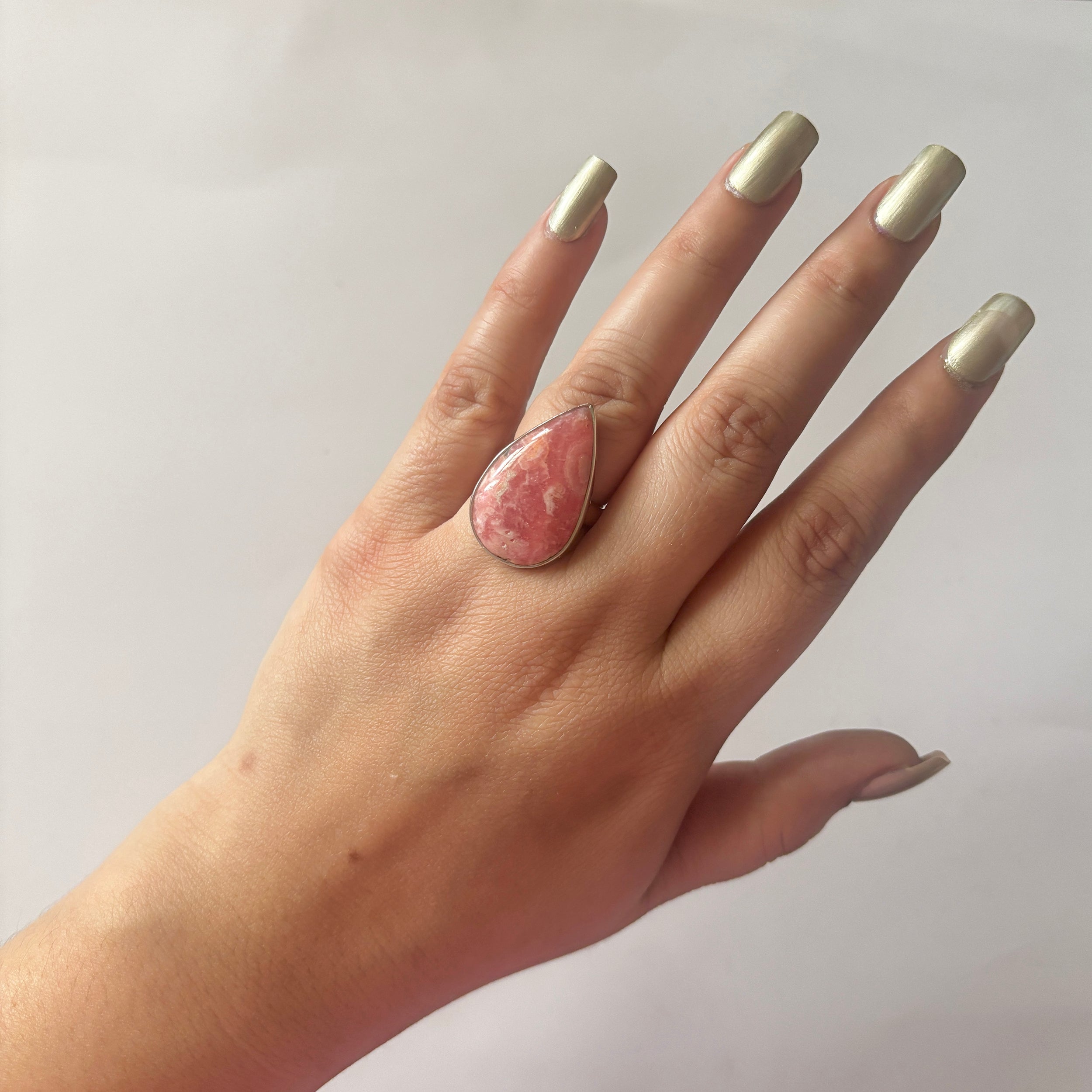 Rhodochrosite Ring-(RDC-2-9)