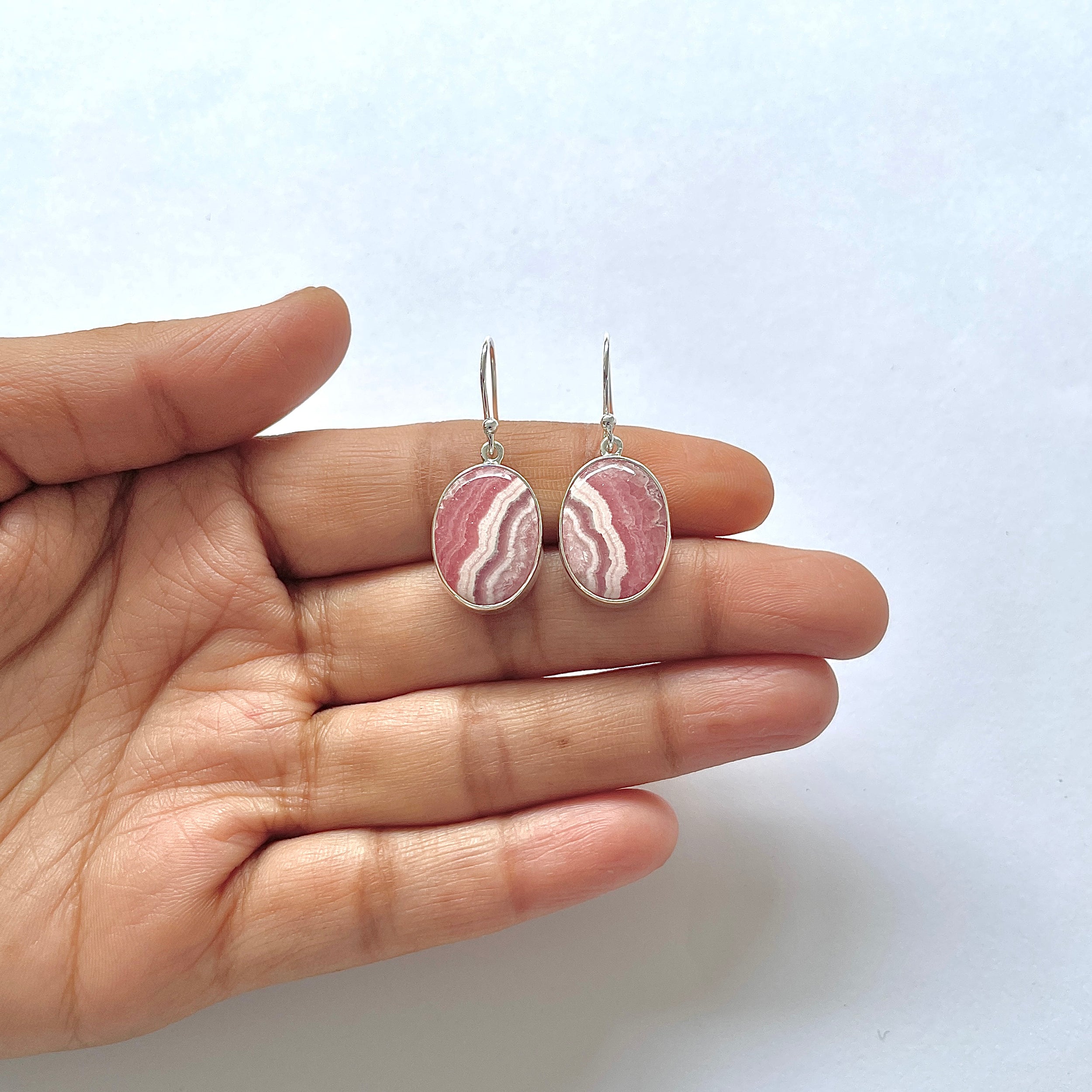 Rhodochrosite Earring-(RDC-3-10)