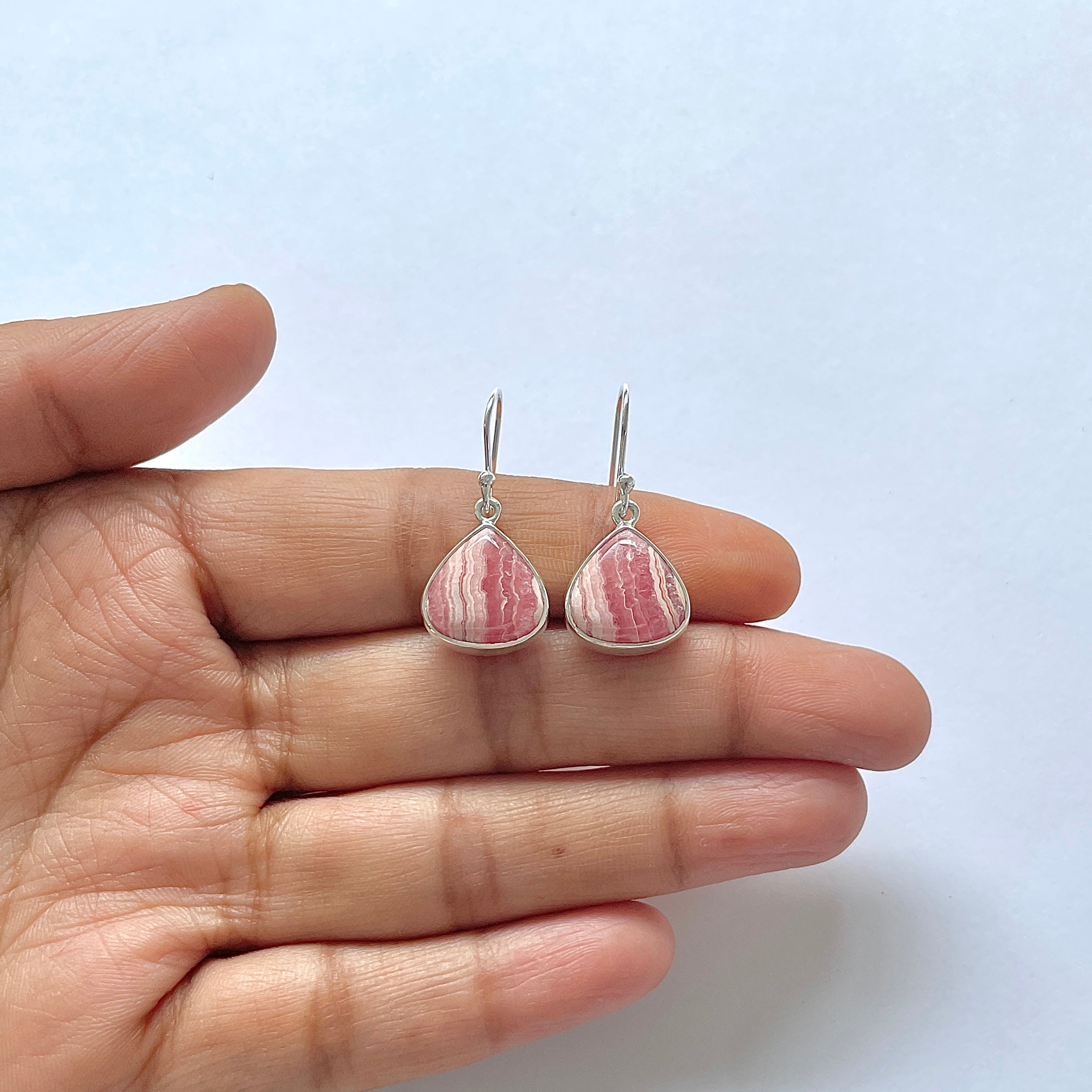 Rhodochrosite Earring-(RDC-3-12)