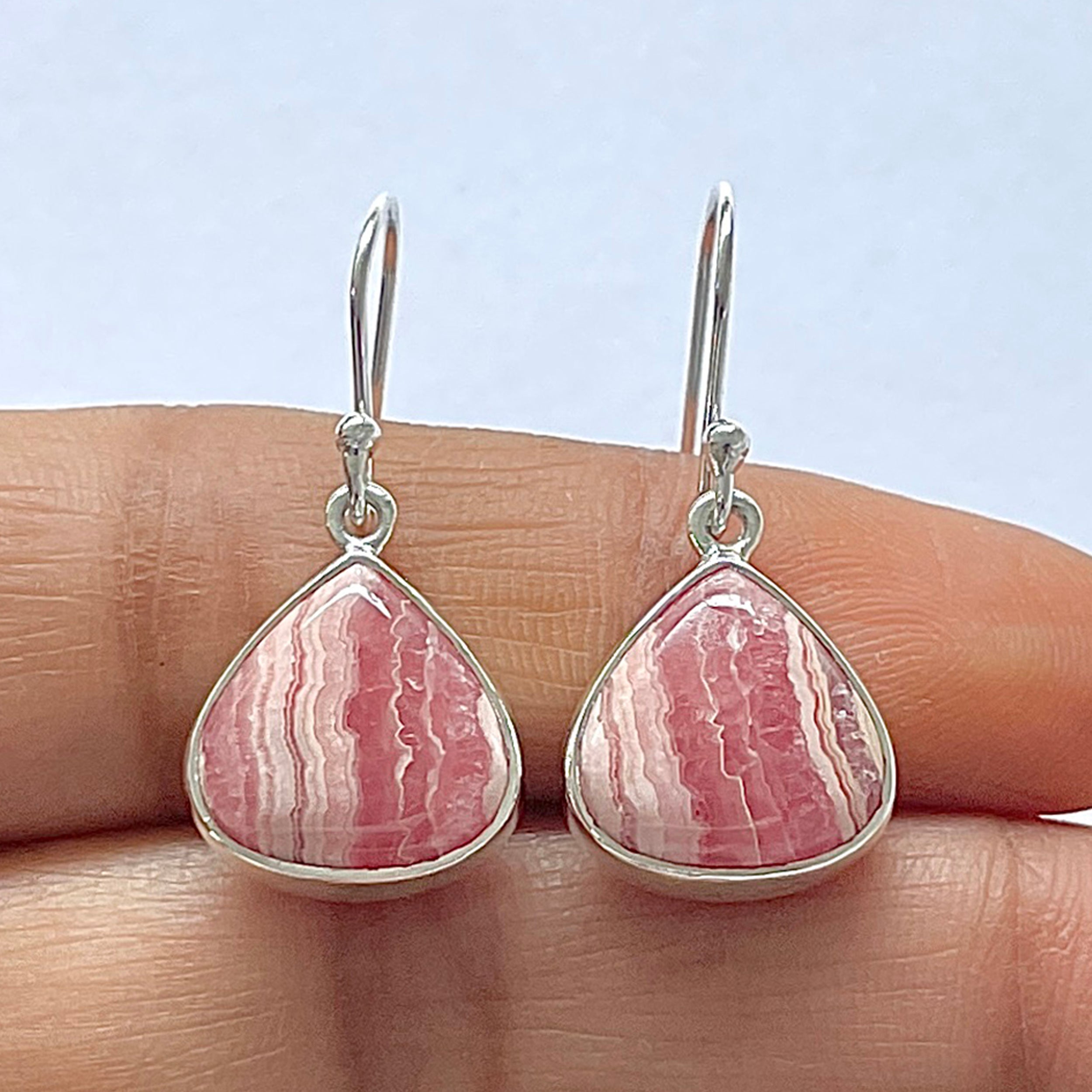 Rhodochrosite Earring-(RDC-3-12)