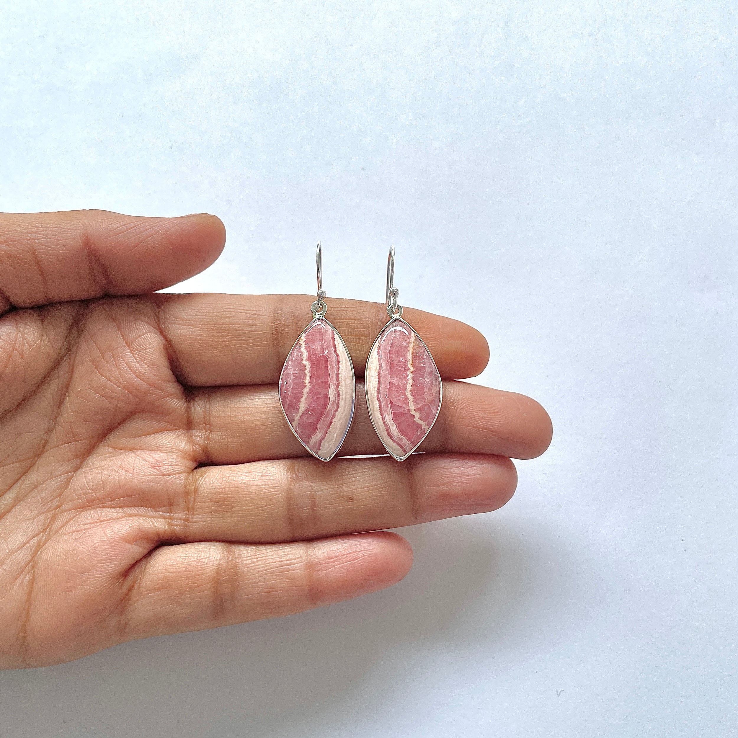 Rhodochrosite Earring-(RDC-3-14)