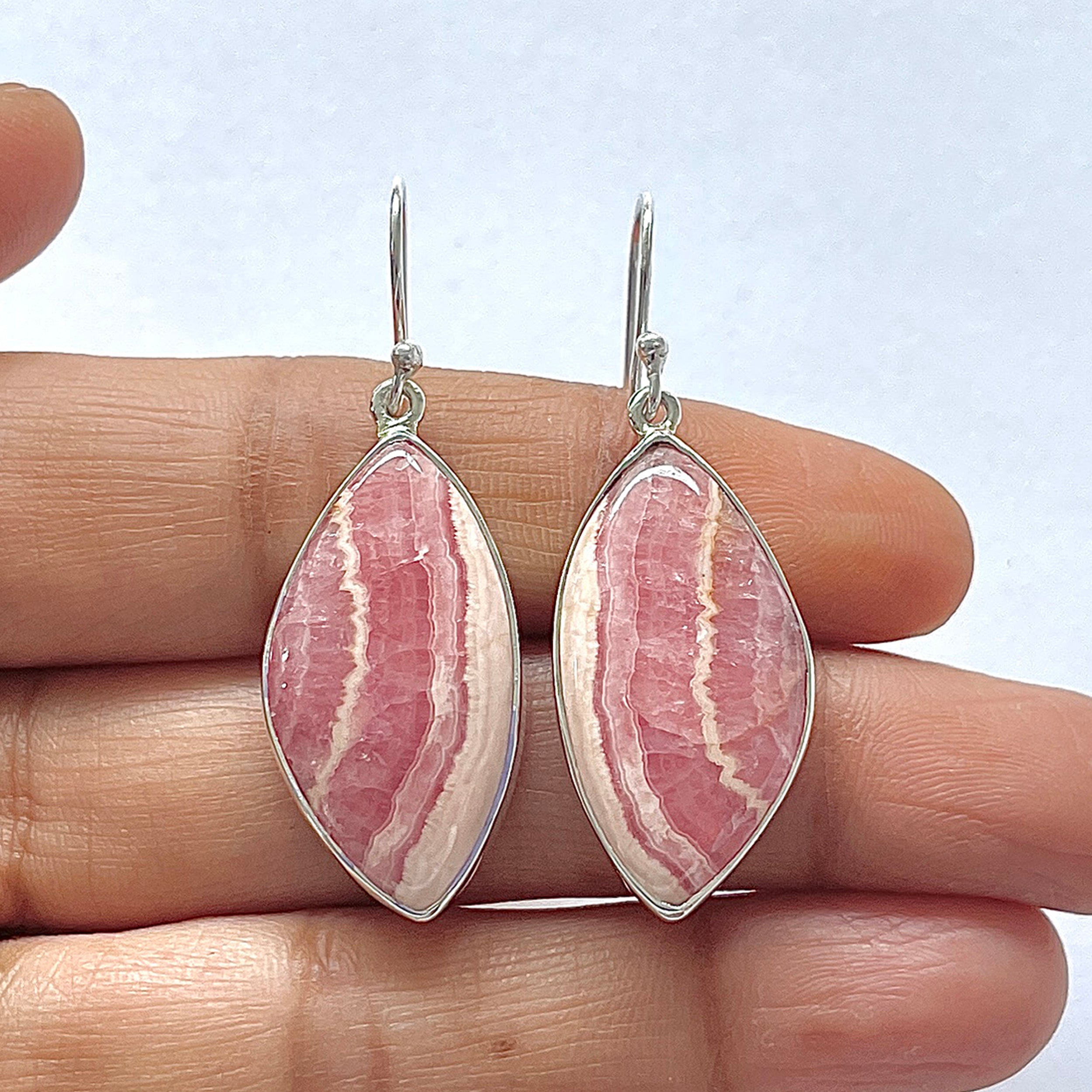 Rhodochrosite Earring-(RDC-3-14)