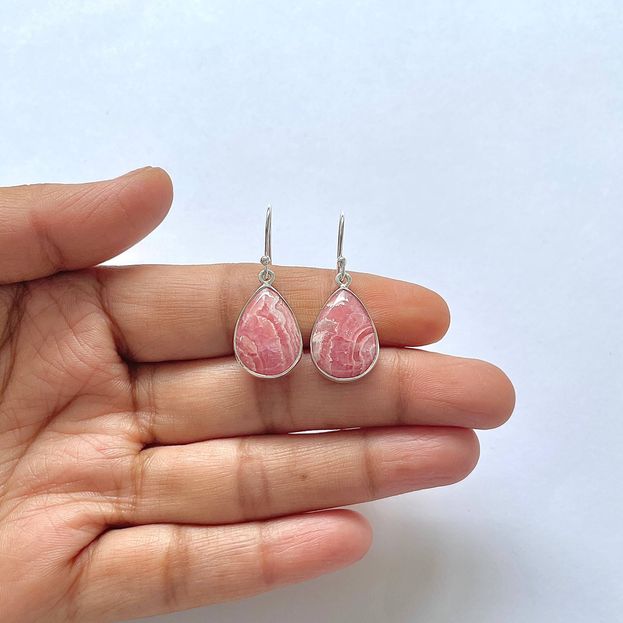 Rhodochrosite Earring-(RDC-3-15)