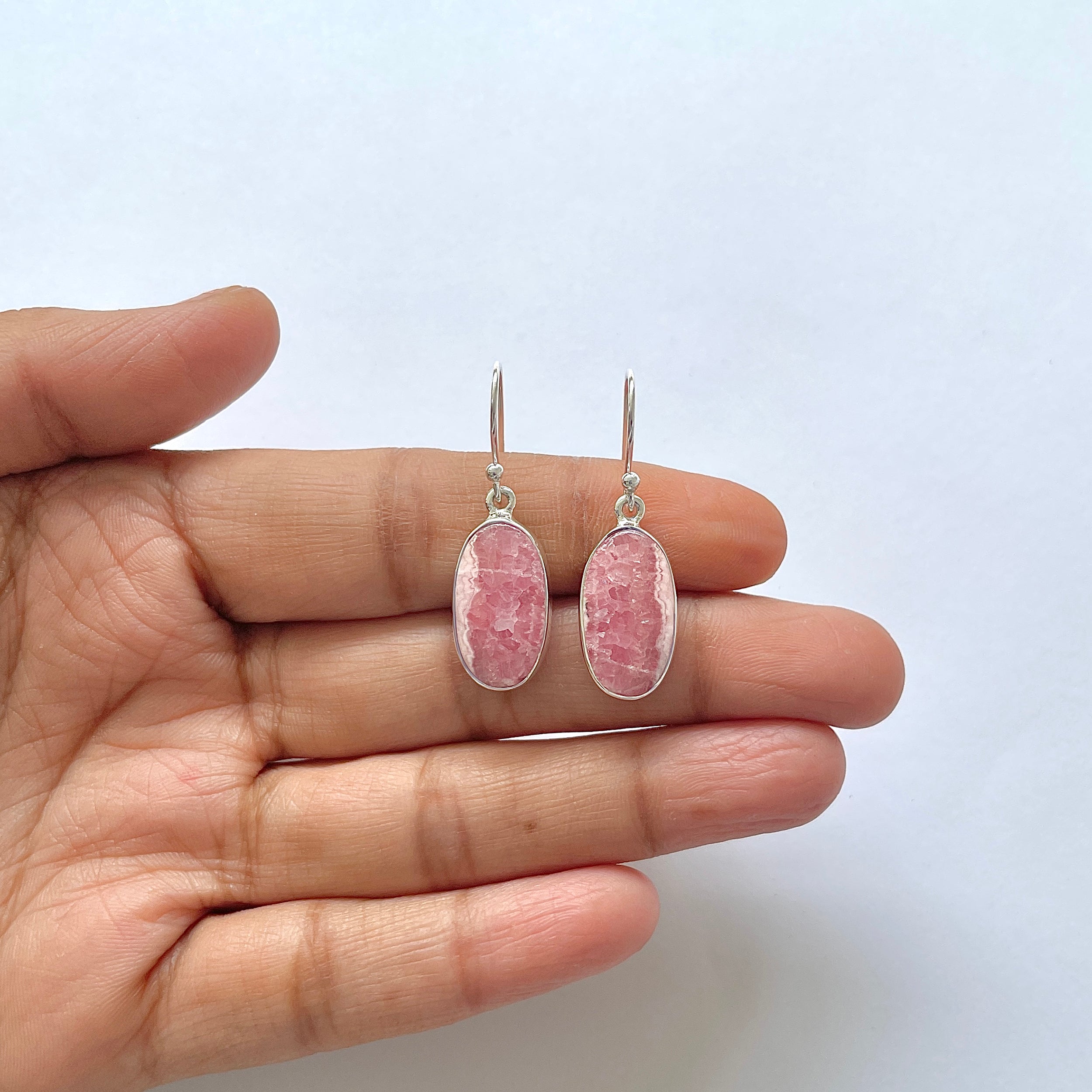 Rhodochrosite Earring-(RDC-3-16)