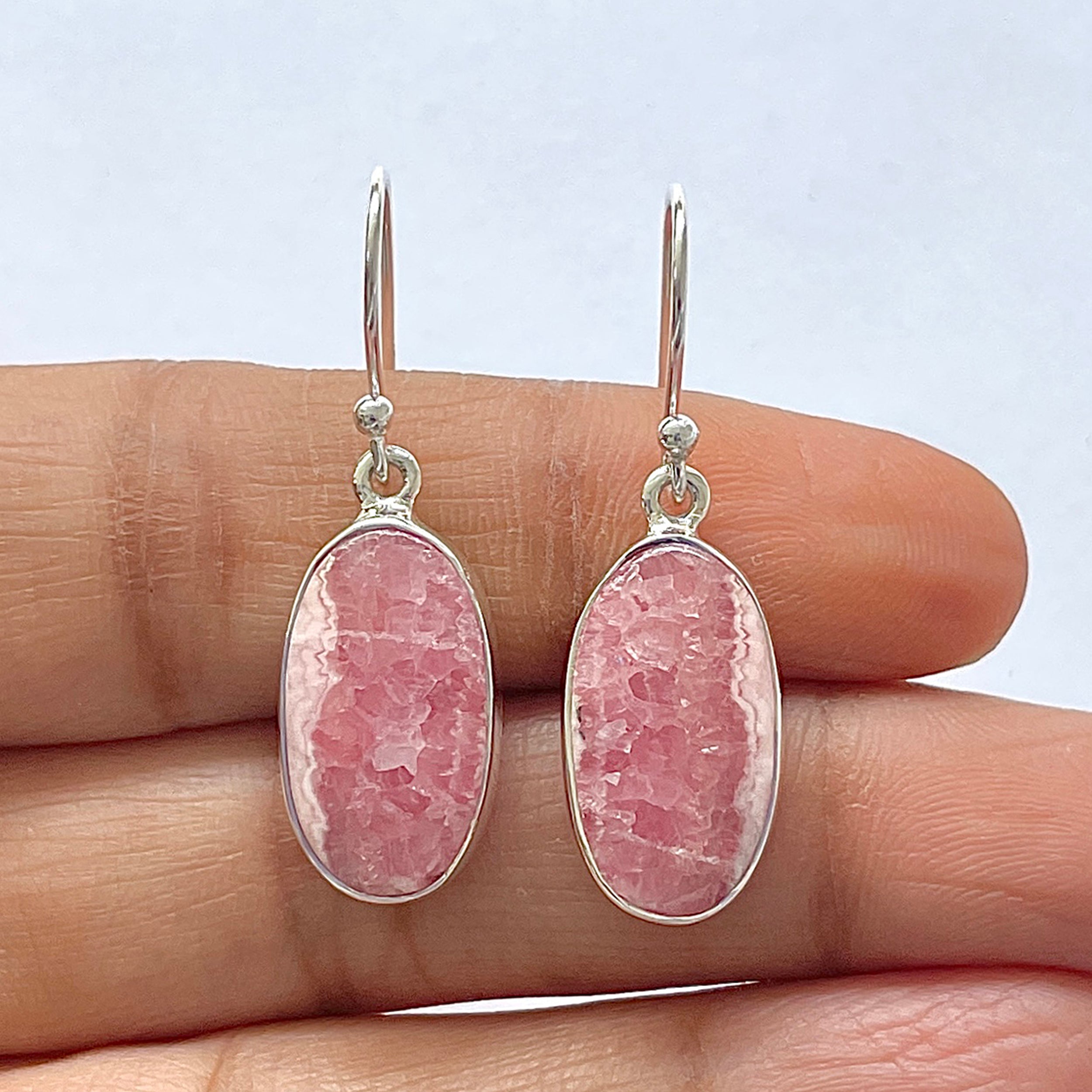 Rhodochrosite Earring-(RDC-3-16)