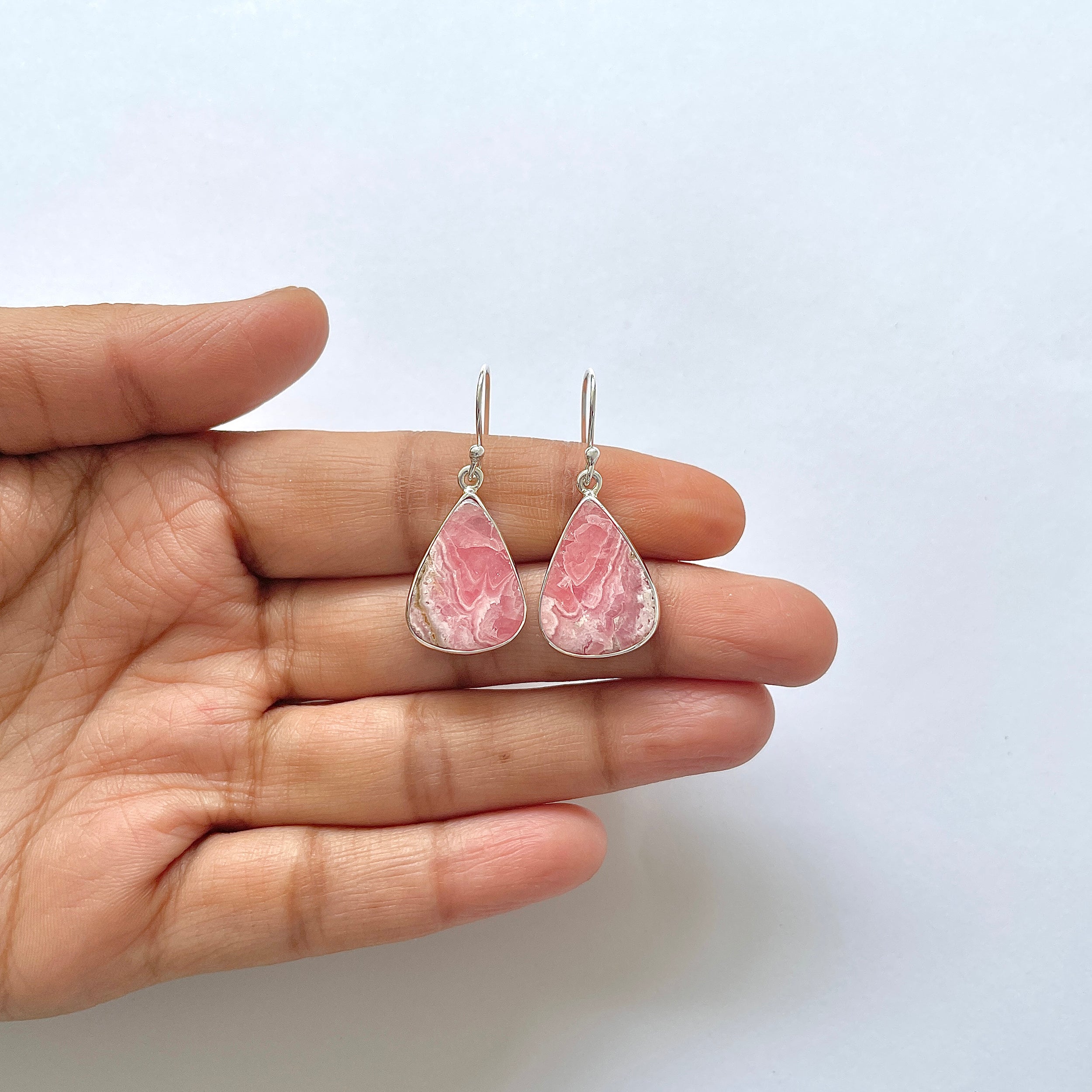 Rhodochrosite Earring-(RDC-3-18)