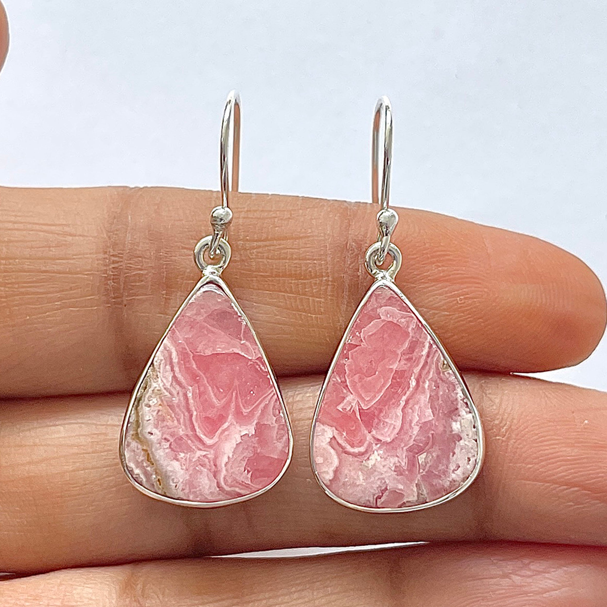 Rhodochrosite Earring-(RDC-3-18)