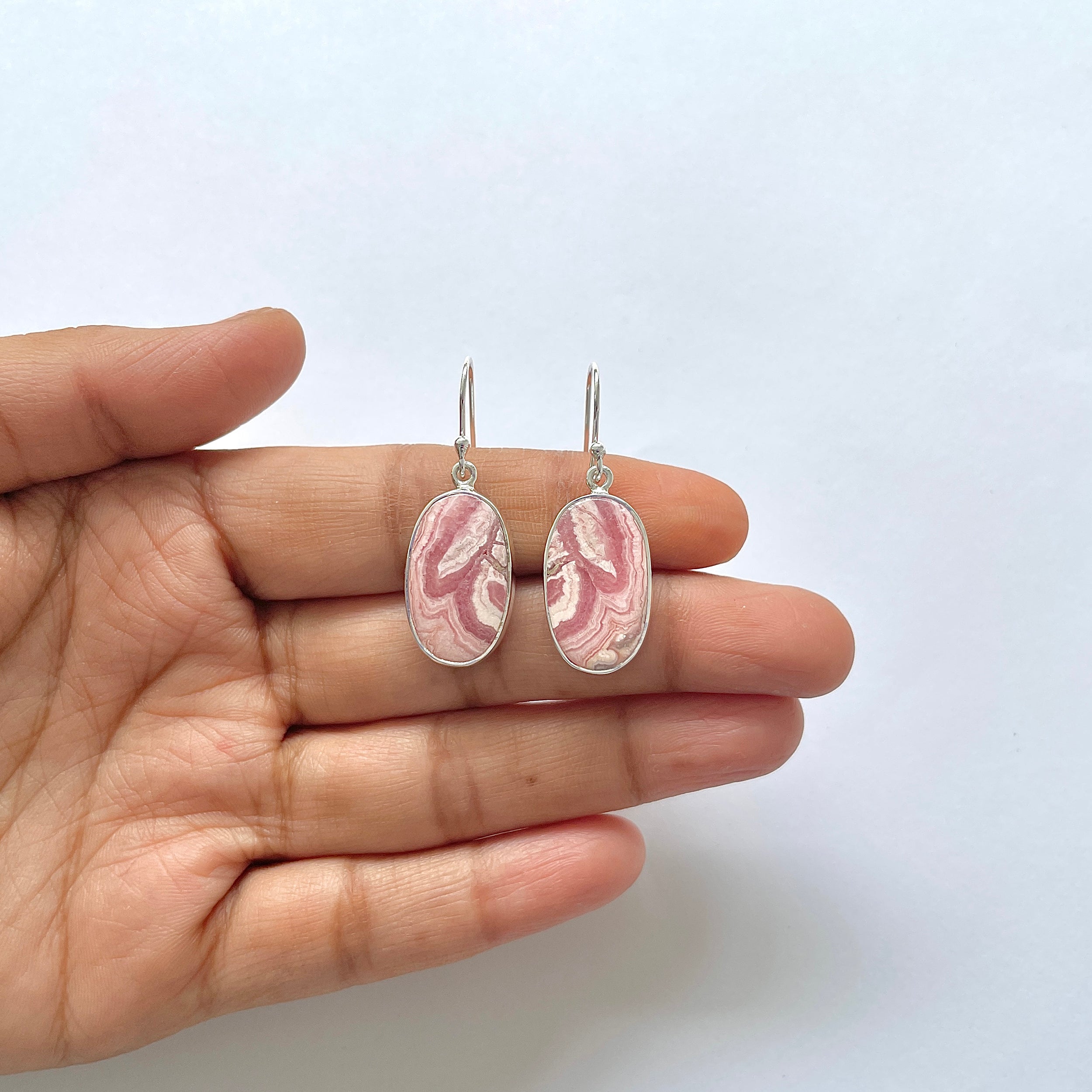 Rhodochrosite Earring-(RDC-3-20)