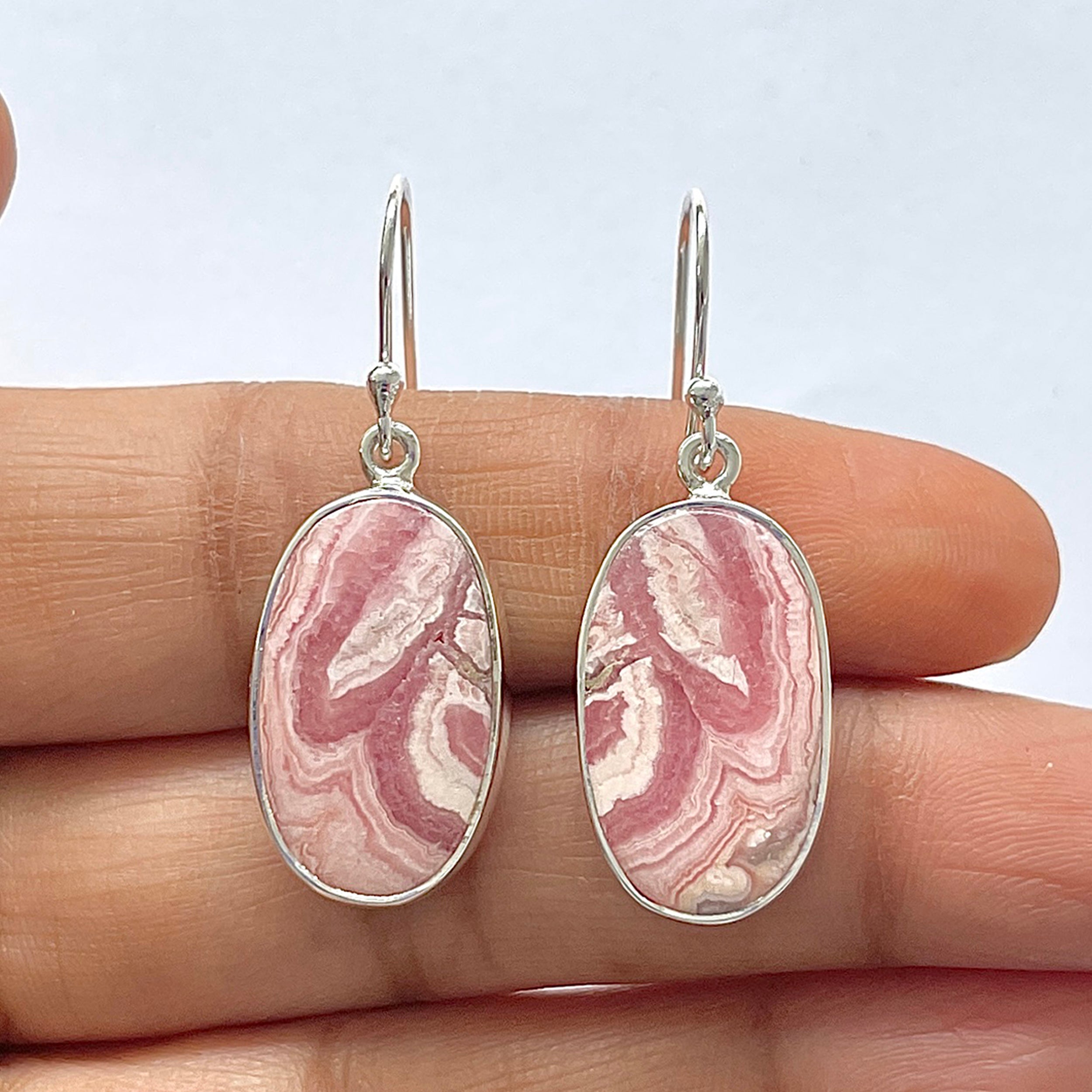 Rhodochrosite Earring-(RDC-3-20)