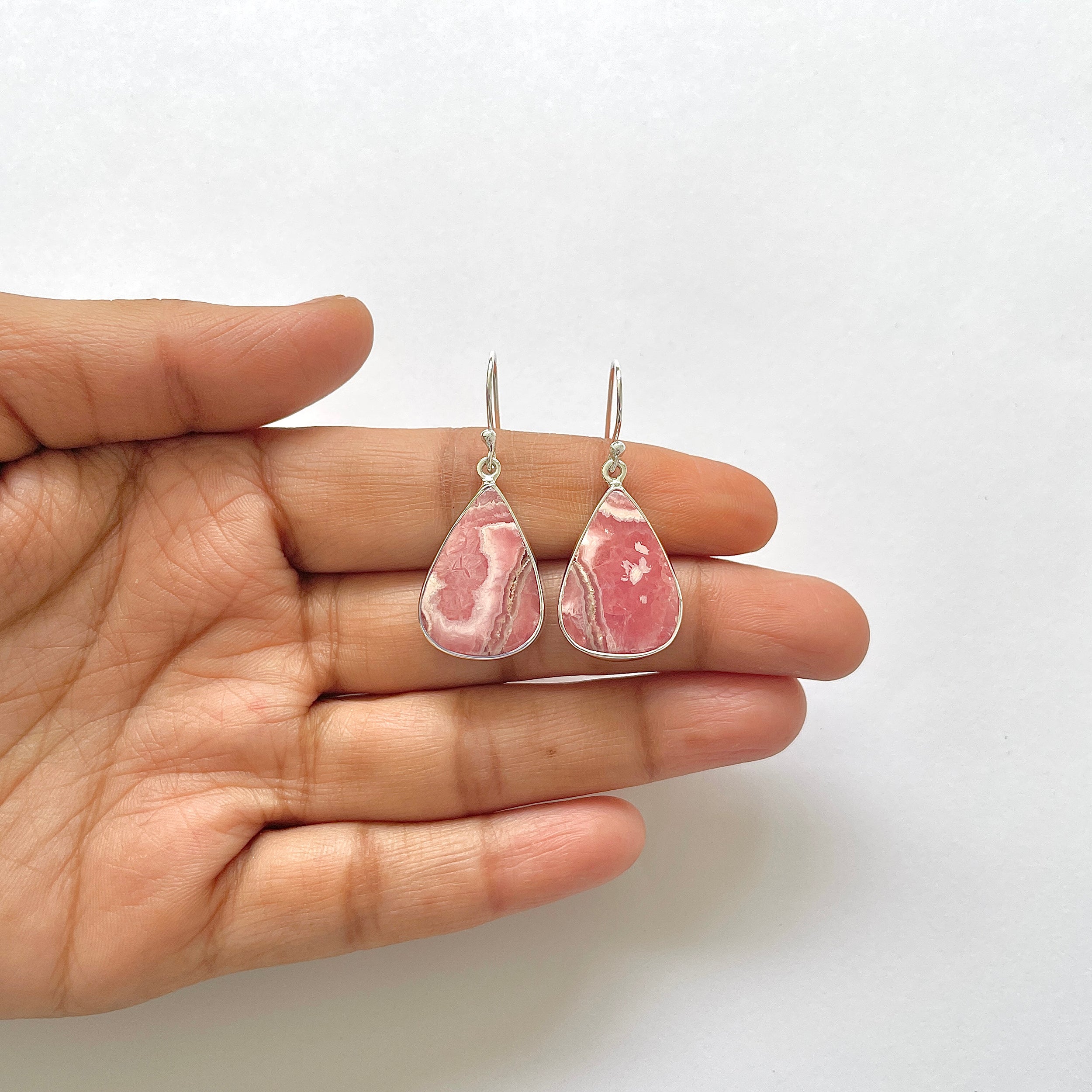 Rhodochrosite Earring-(RDC-3-22)