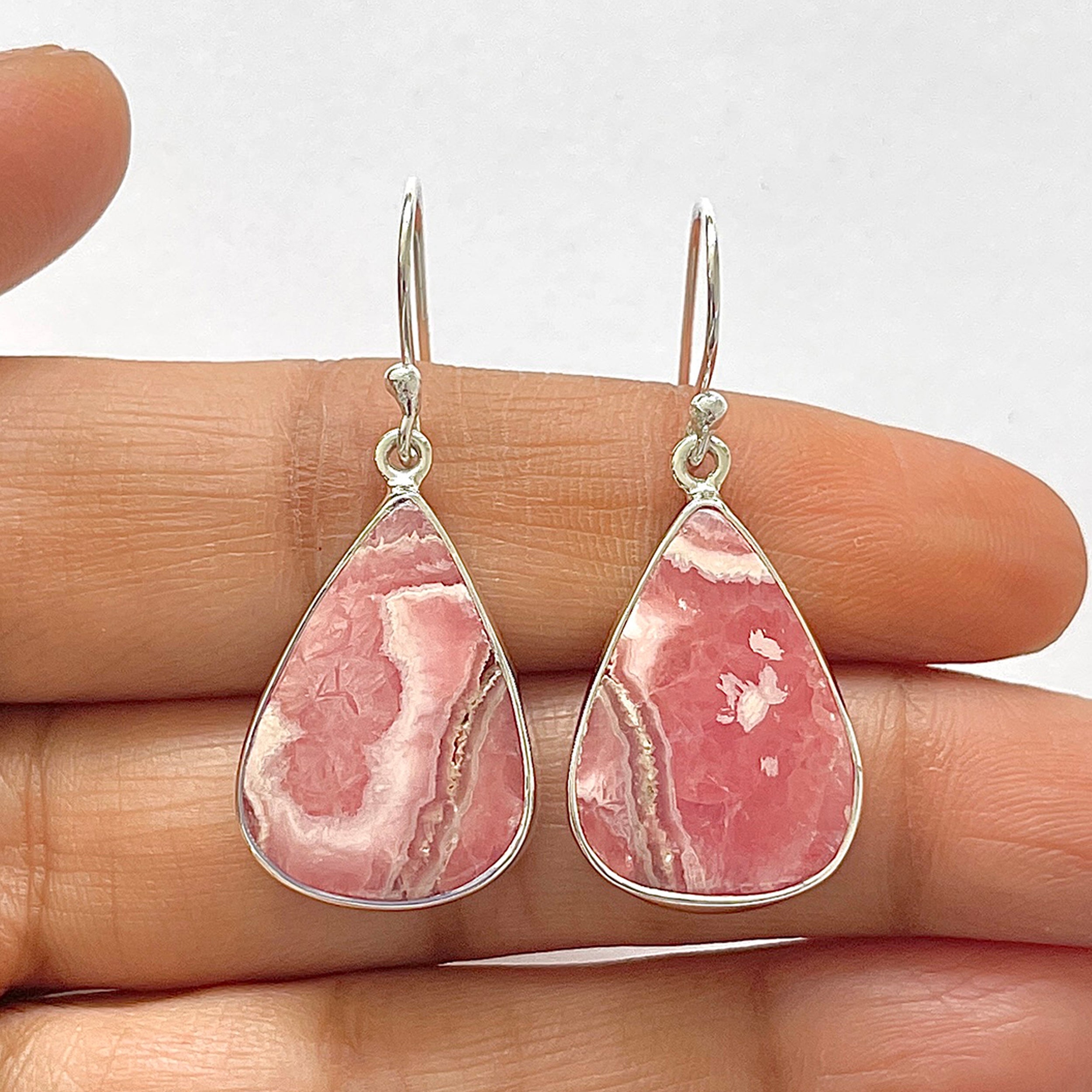 Rhodochrosite Earring-(RDC-3-22)