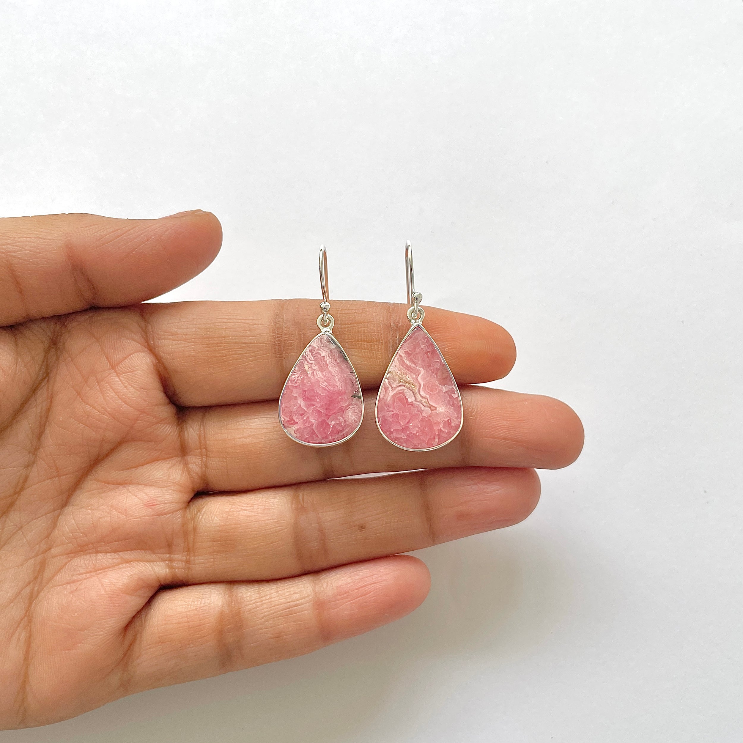 Rhodochrosite Earring-(RDC-3-23)