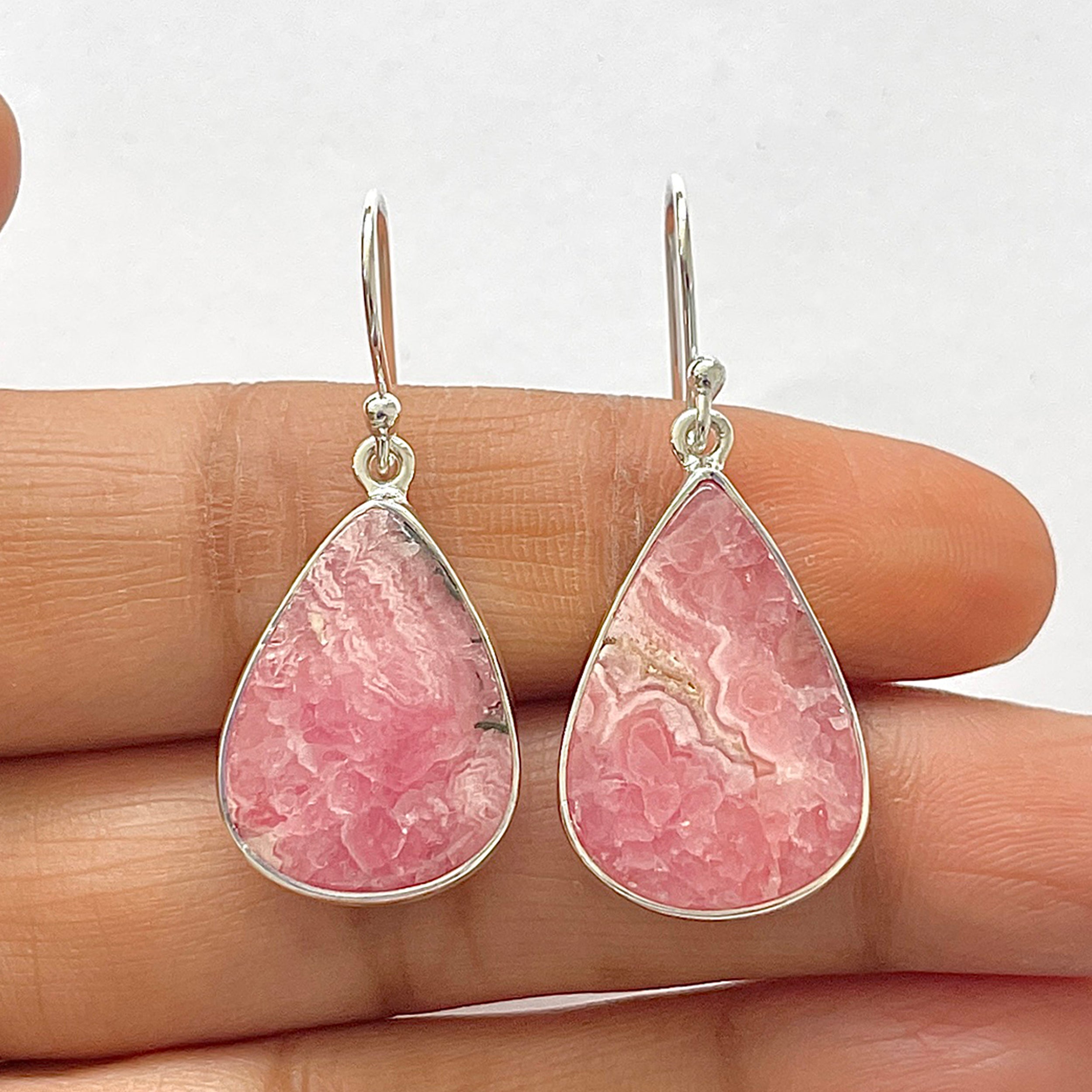 Rhodochrosite Earring-(RDC-3-23)
