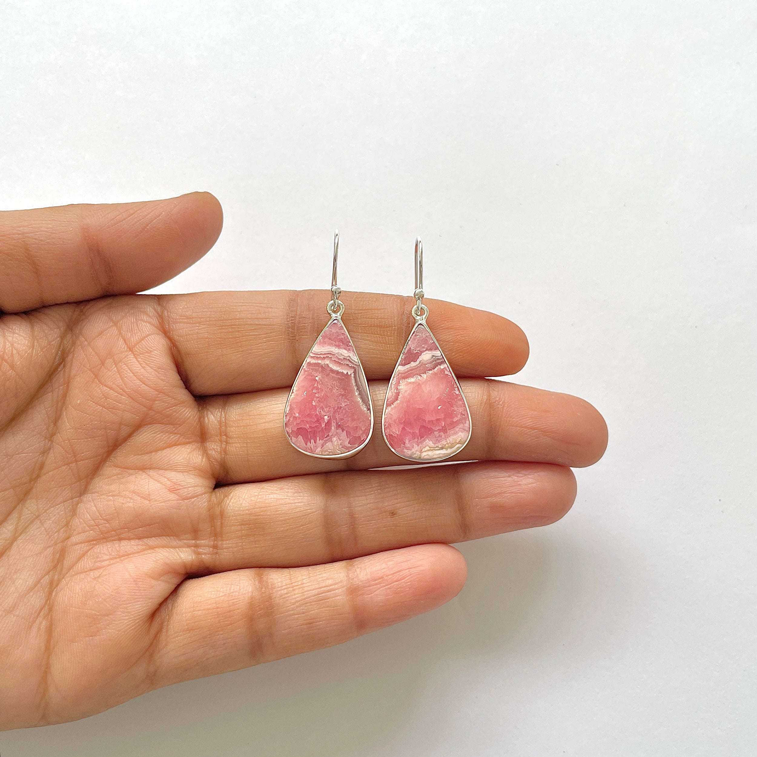 Rhodochrosite Earring-(RDC-3-24)