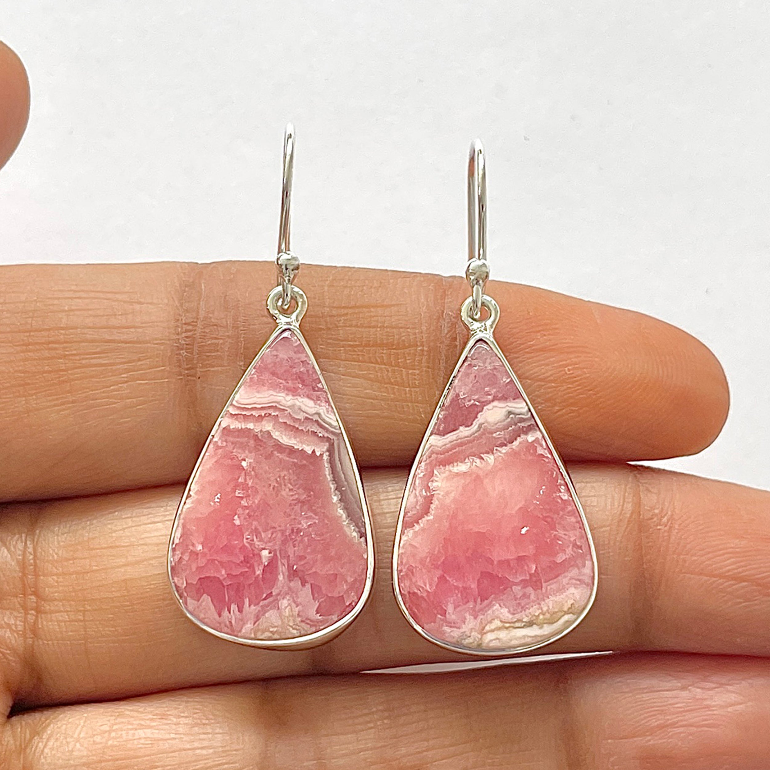 Rhodochrosite Earring-(RDC-3-24)