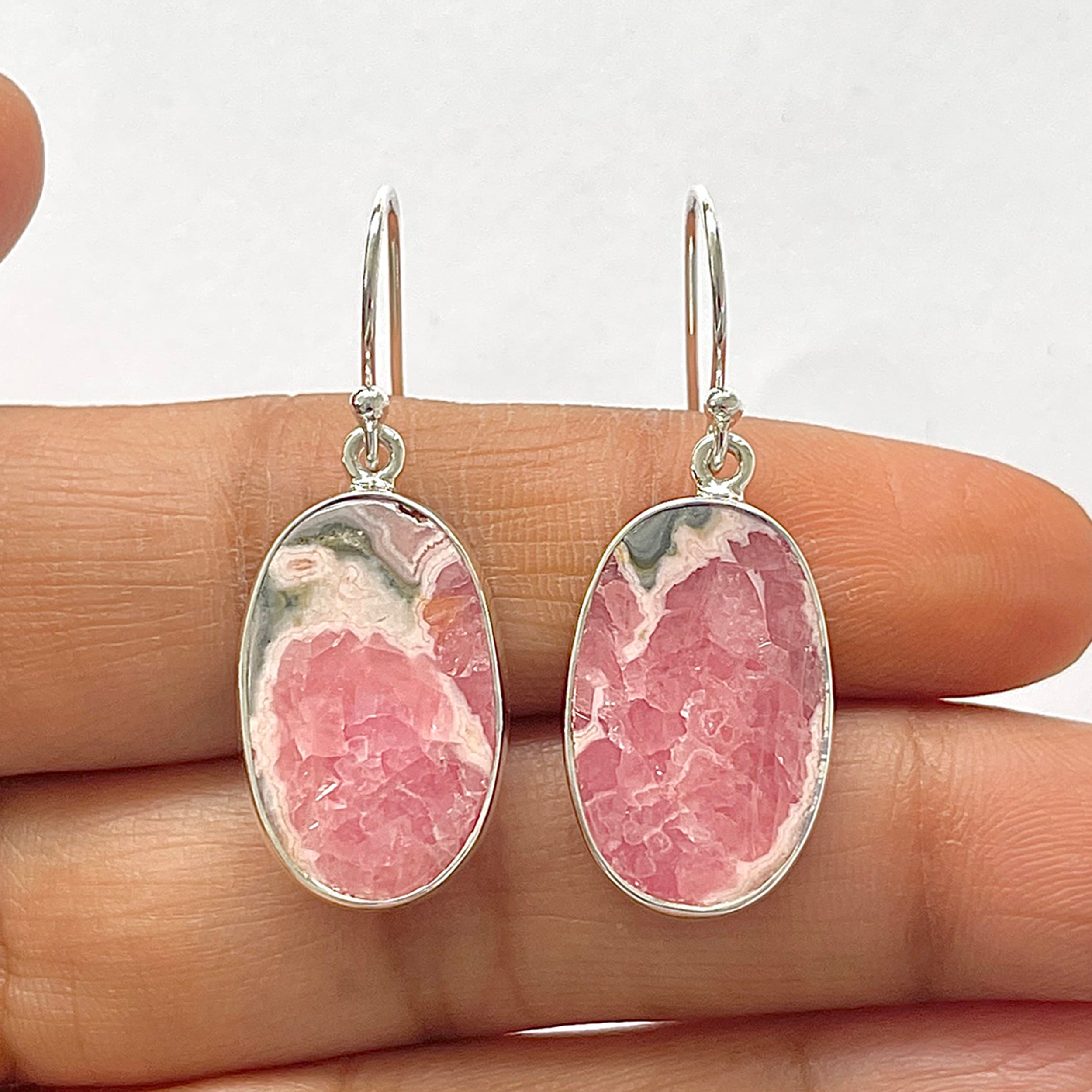 Rhodochrosite Earring-(RDC-3-25)