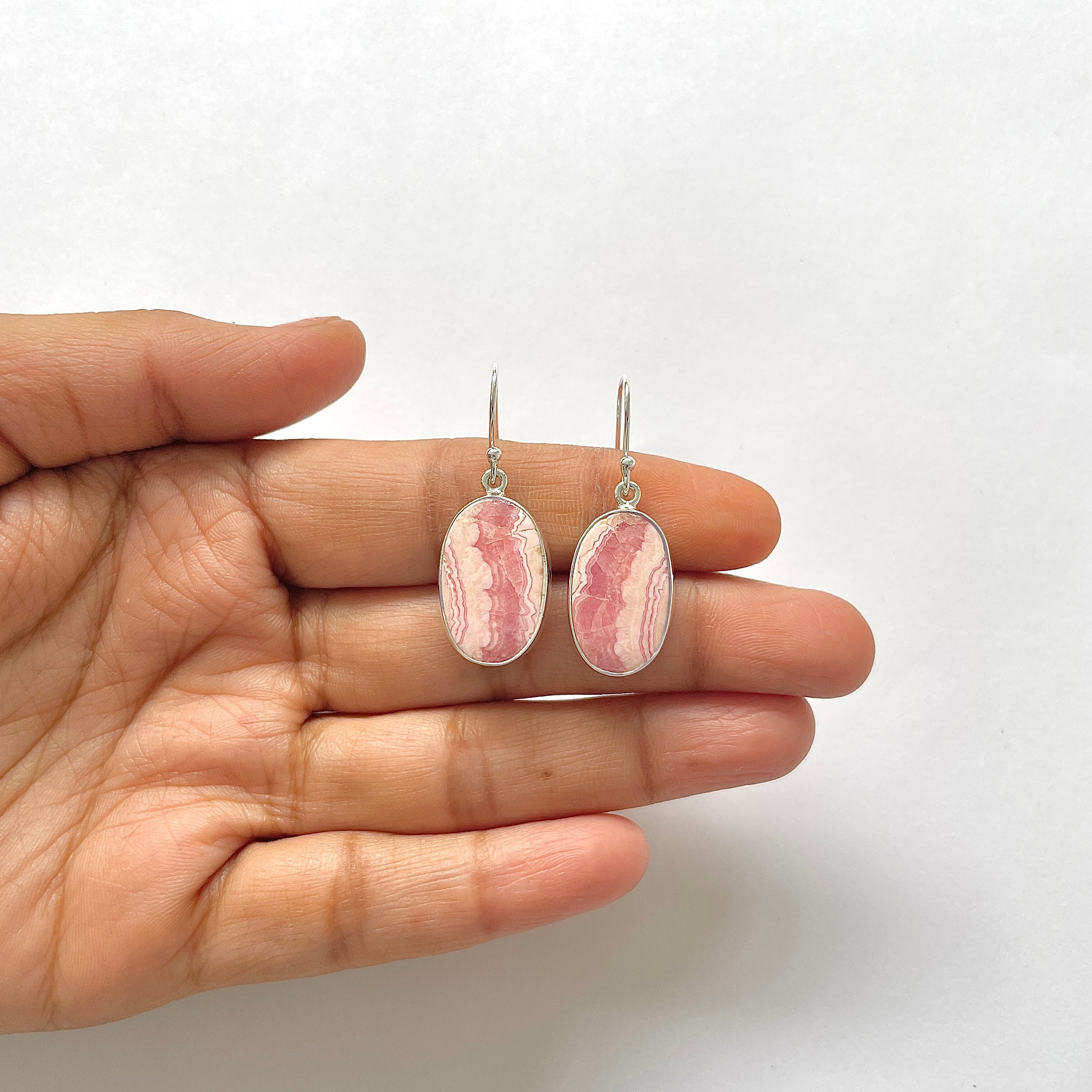Rhodochrosite Earring-(RDC-3-26)