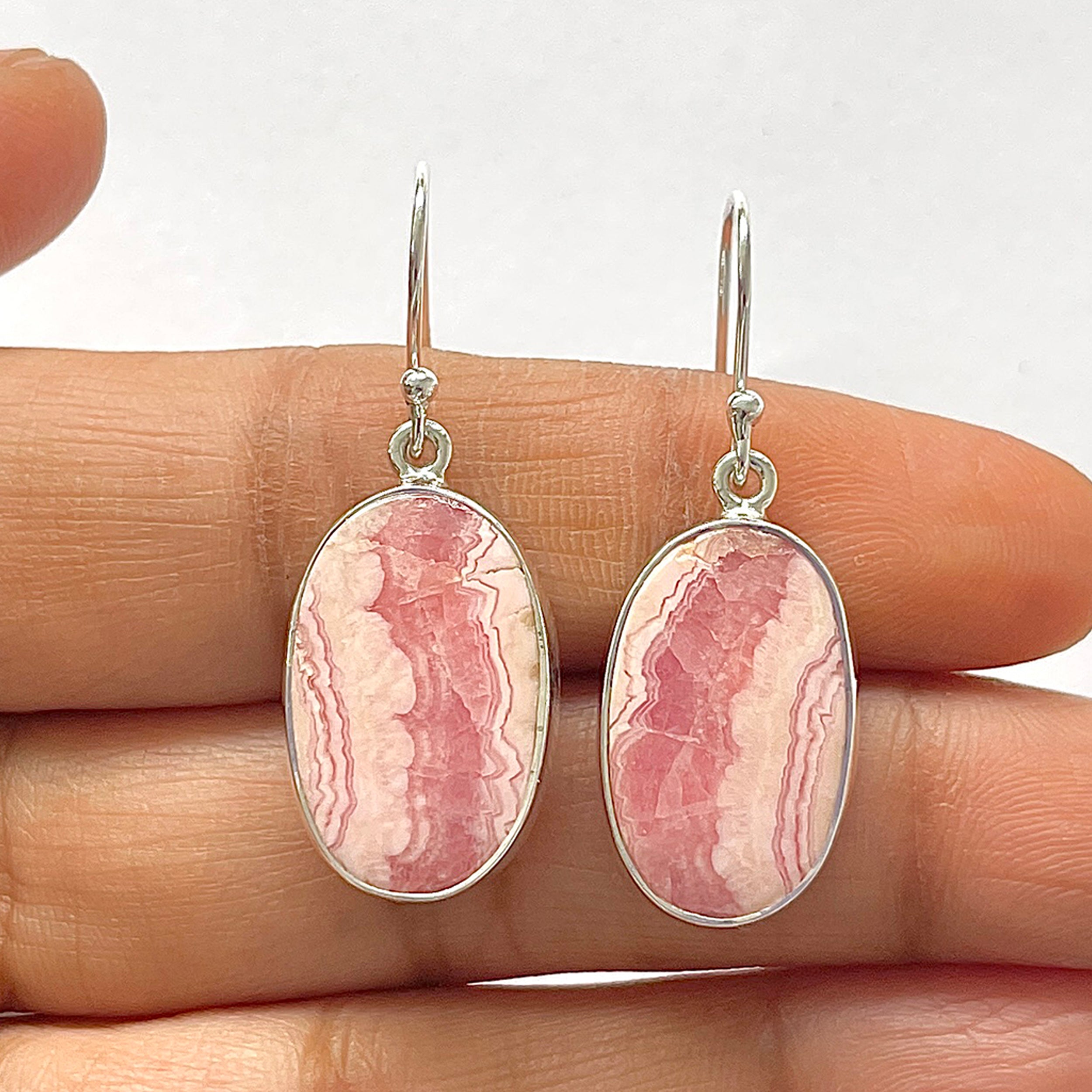 Rhodochrosite Earring-(RDC-3-26)