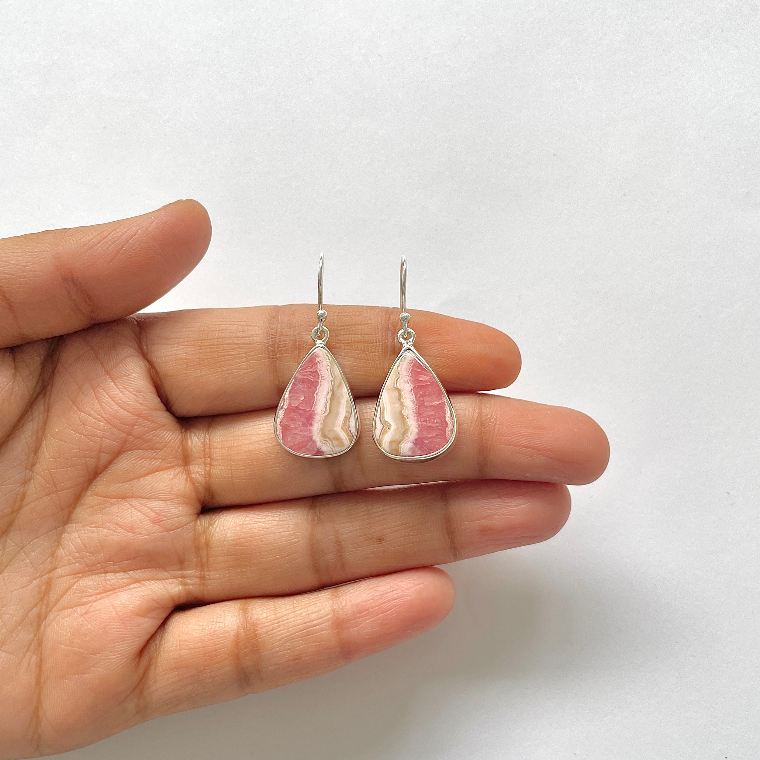 Rhodochrosite Earring-(RDC-3-28)