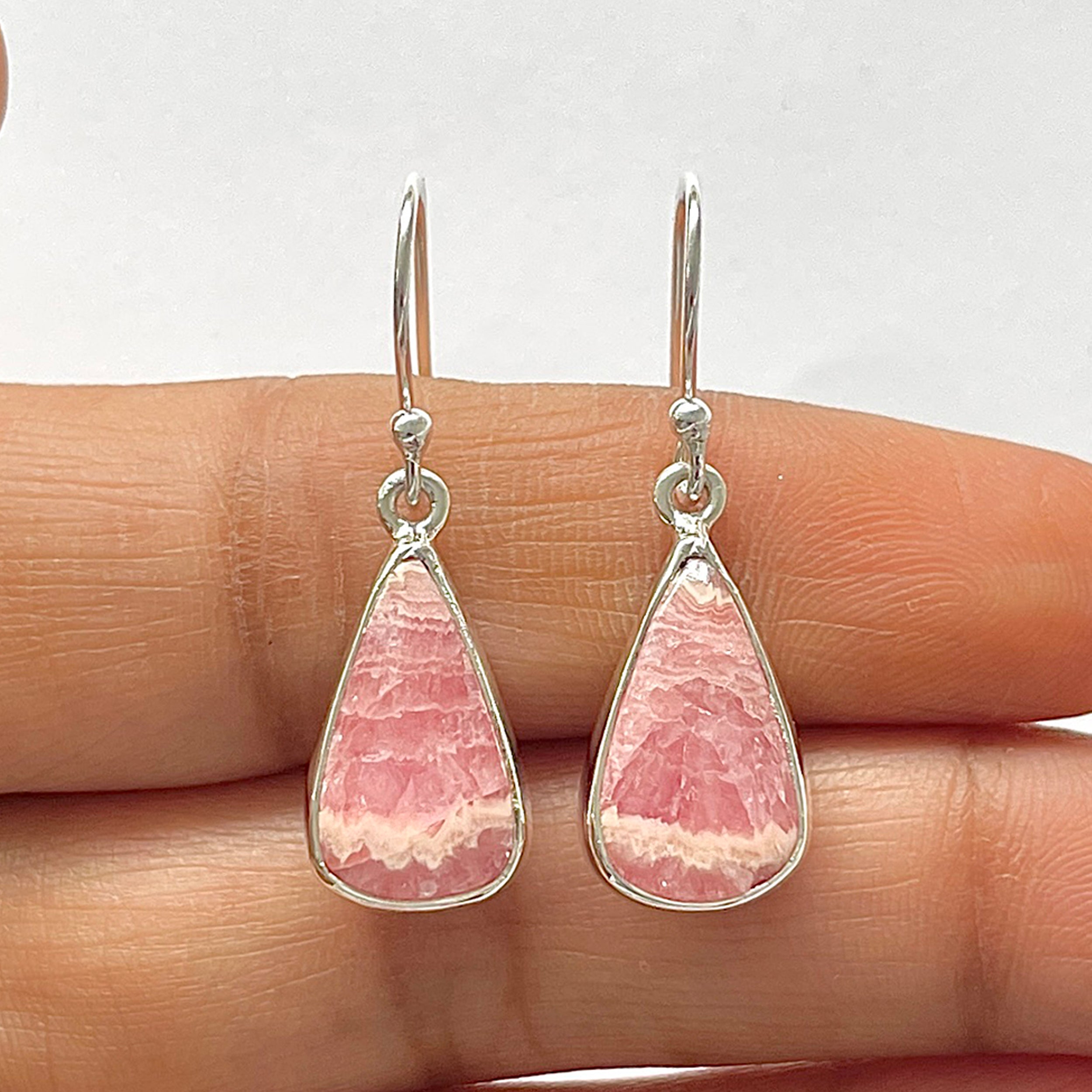 Rhodochrosite Earring-(RDC-3-31)