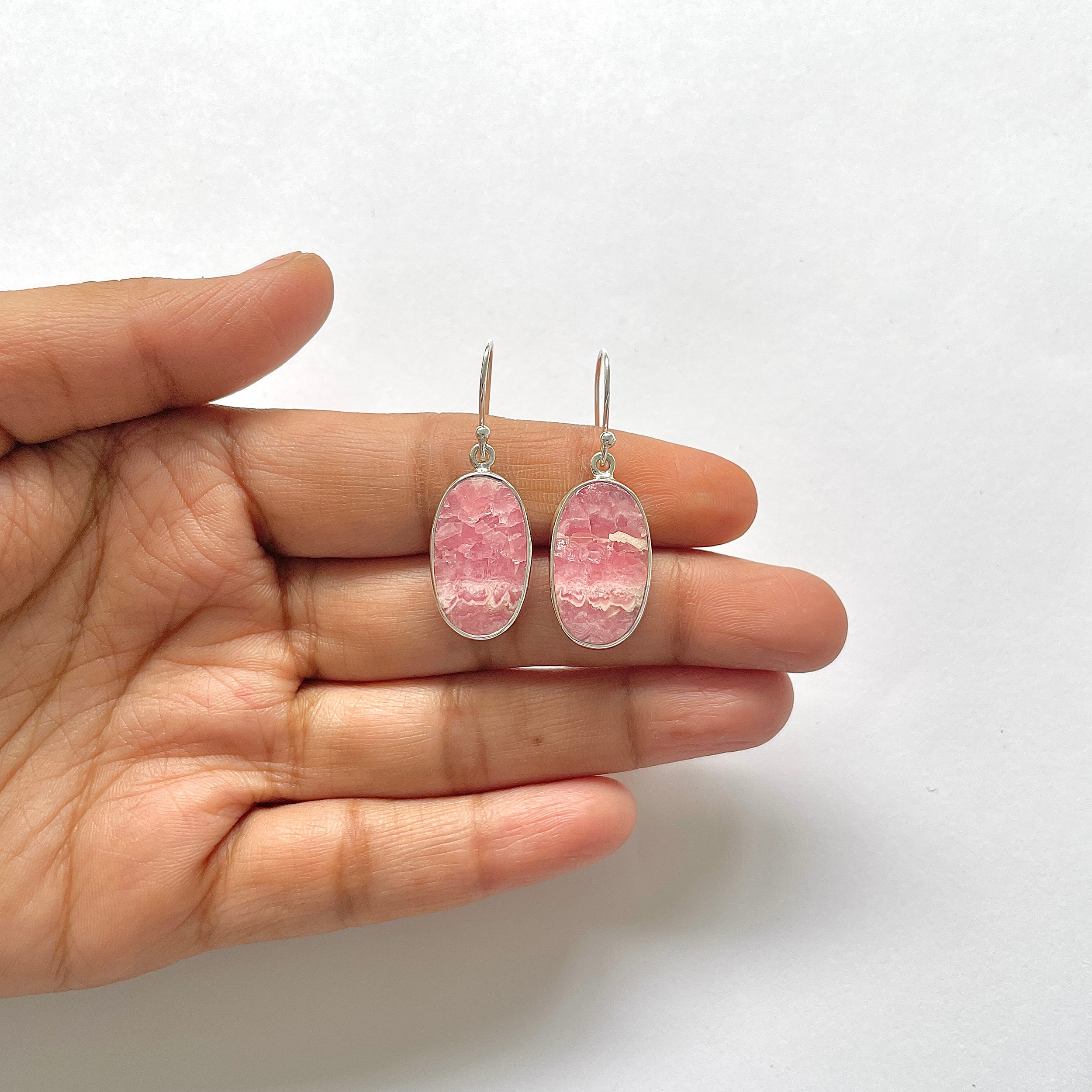 Rhodochrosite Earring-(RDC-3-32)