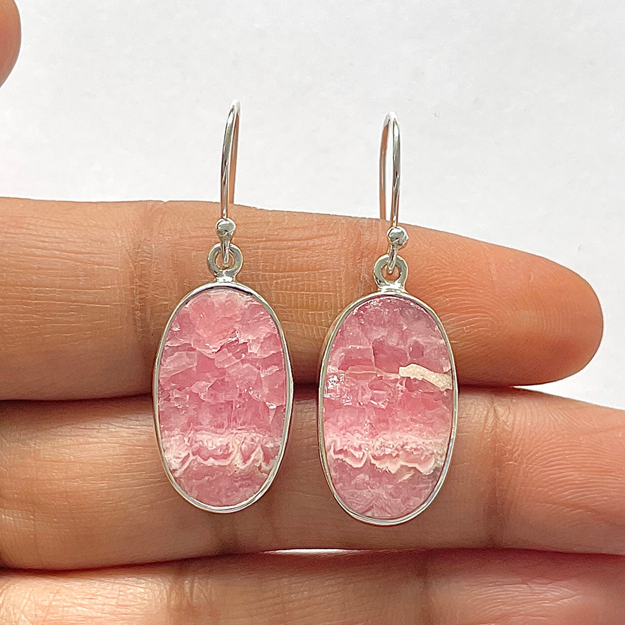 Rhodochrosite Earring-(RDC-3-32)