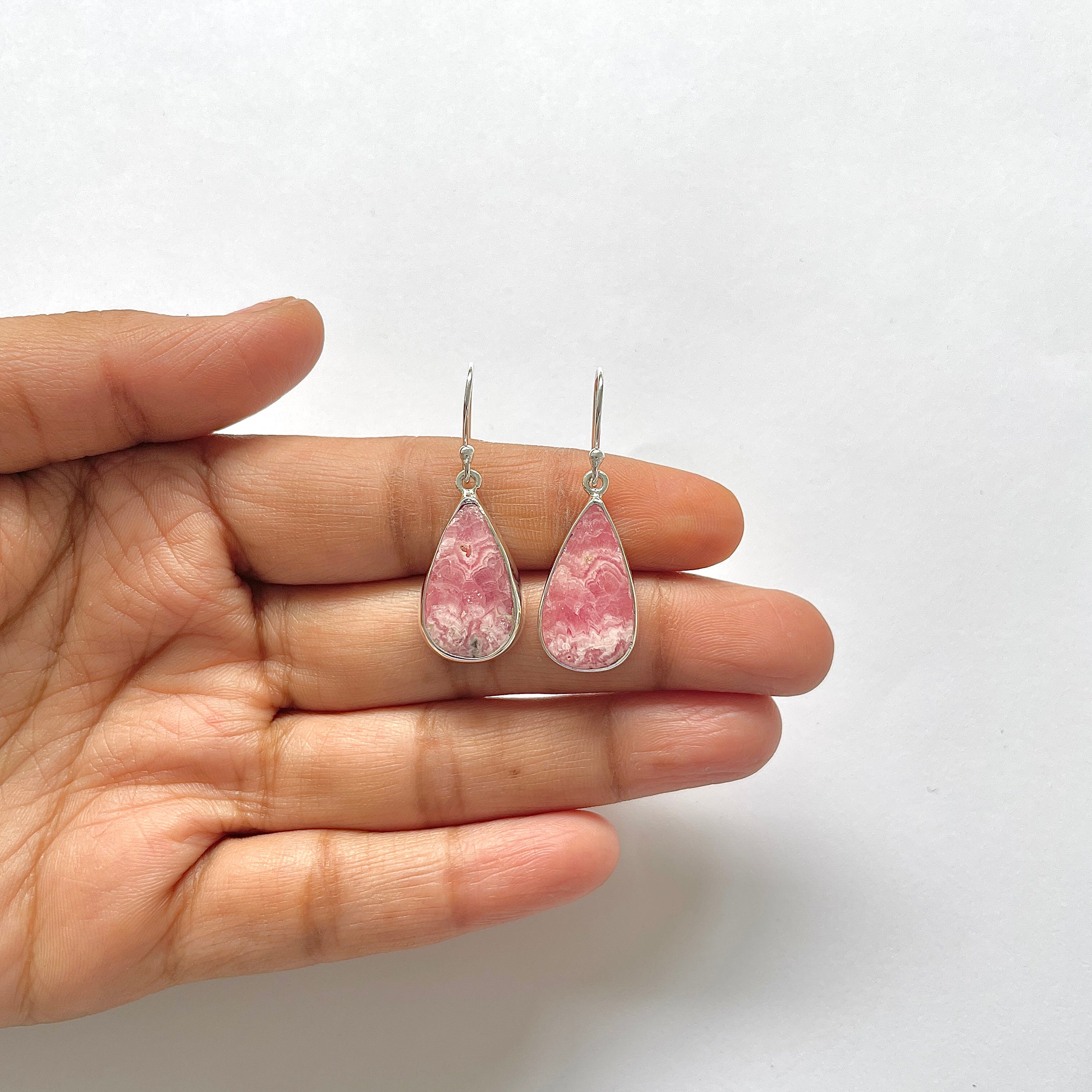 Rhodochrosite Earring-(RDC-3-33)