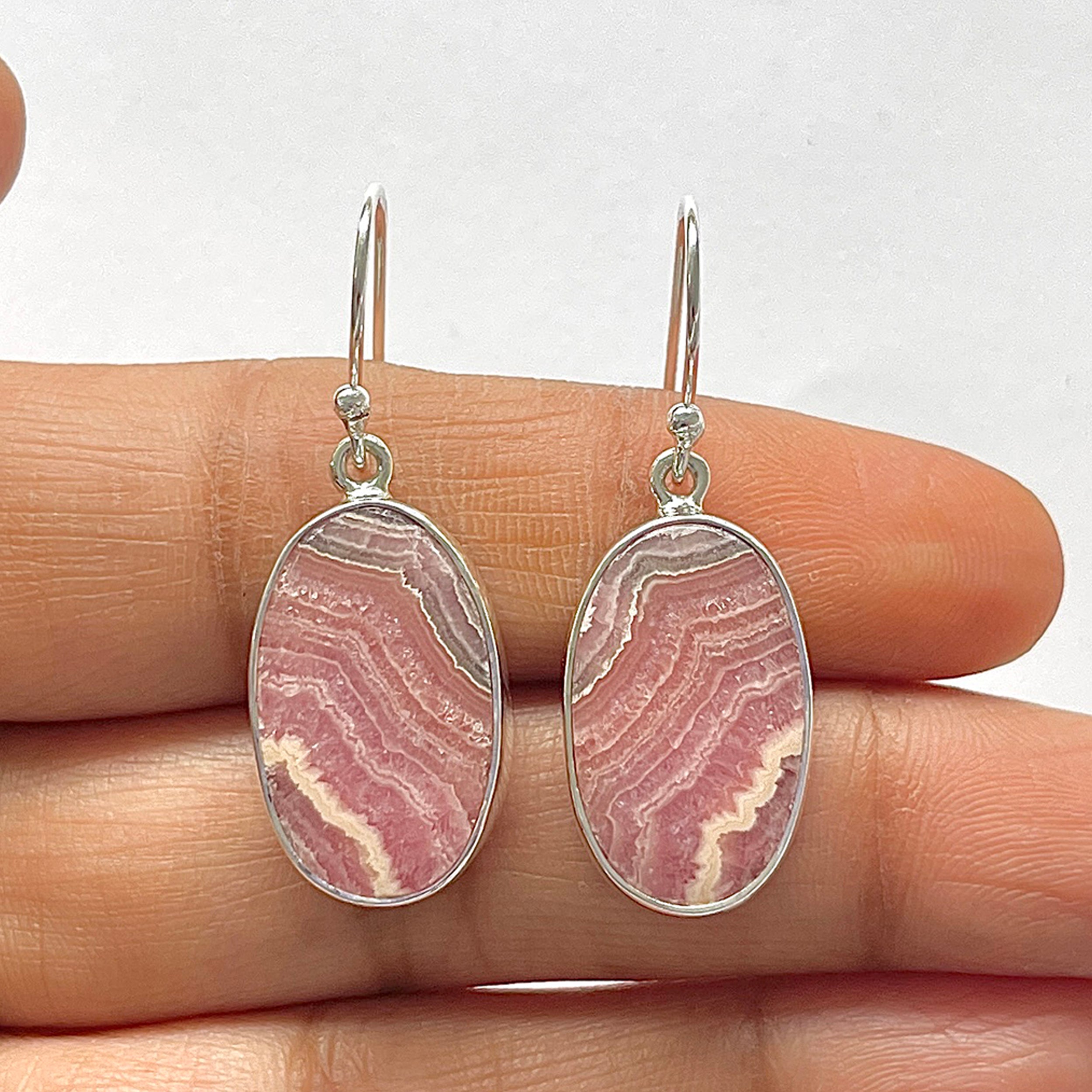Rhodochrosite Earring-(RDC-3-34)
