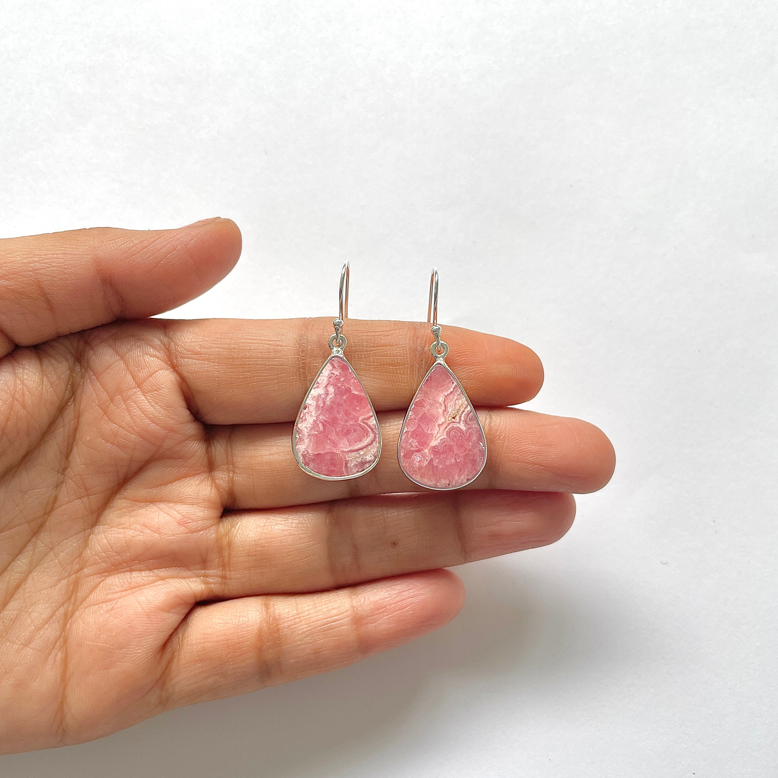 Rhodochrosite Earring-(RDC-3-35)