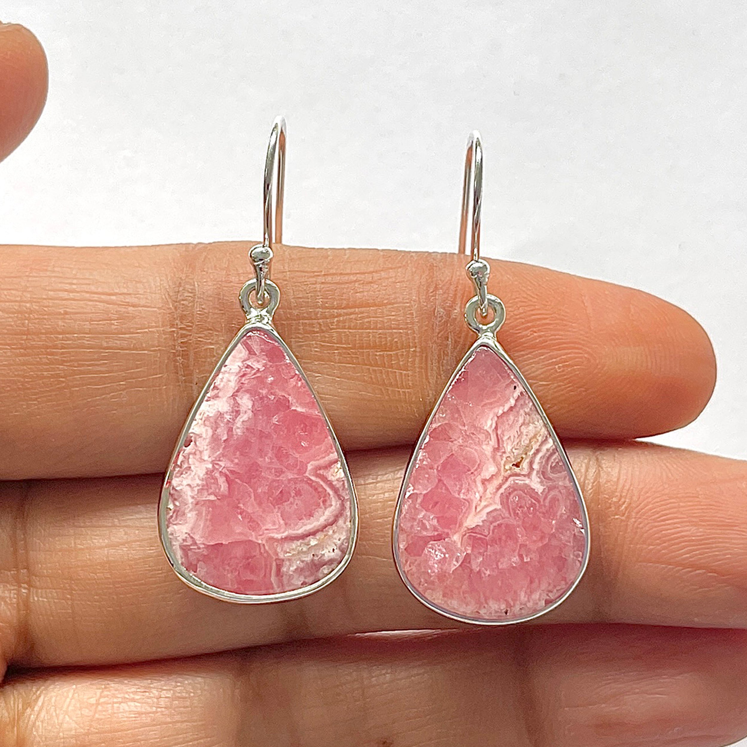 Rhodochrosite Earring-(RDC-3-35)