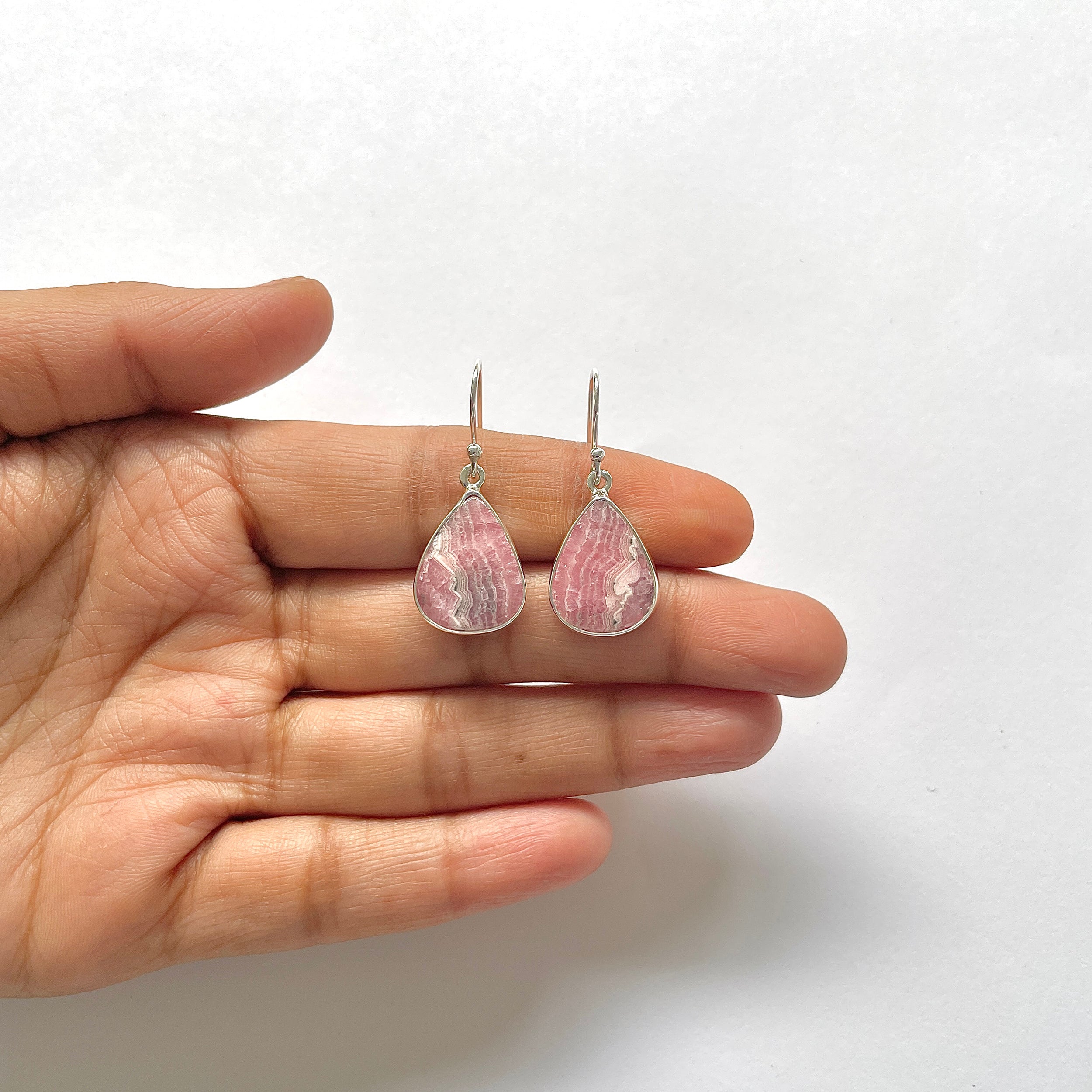 Rhodochrosite Earring-(RDC-3-36)