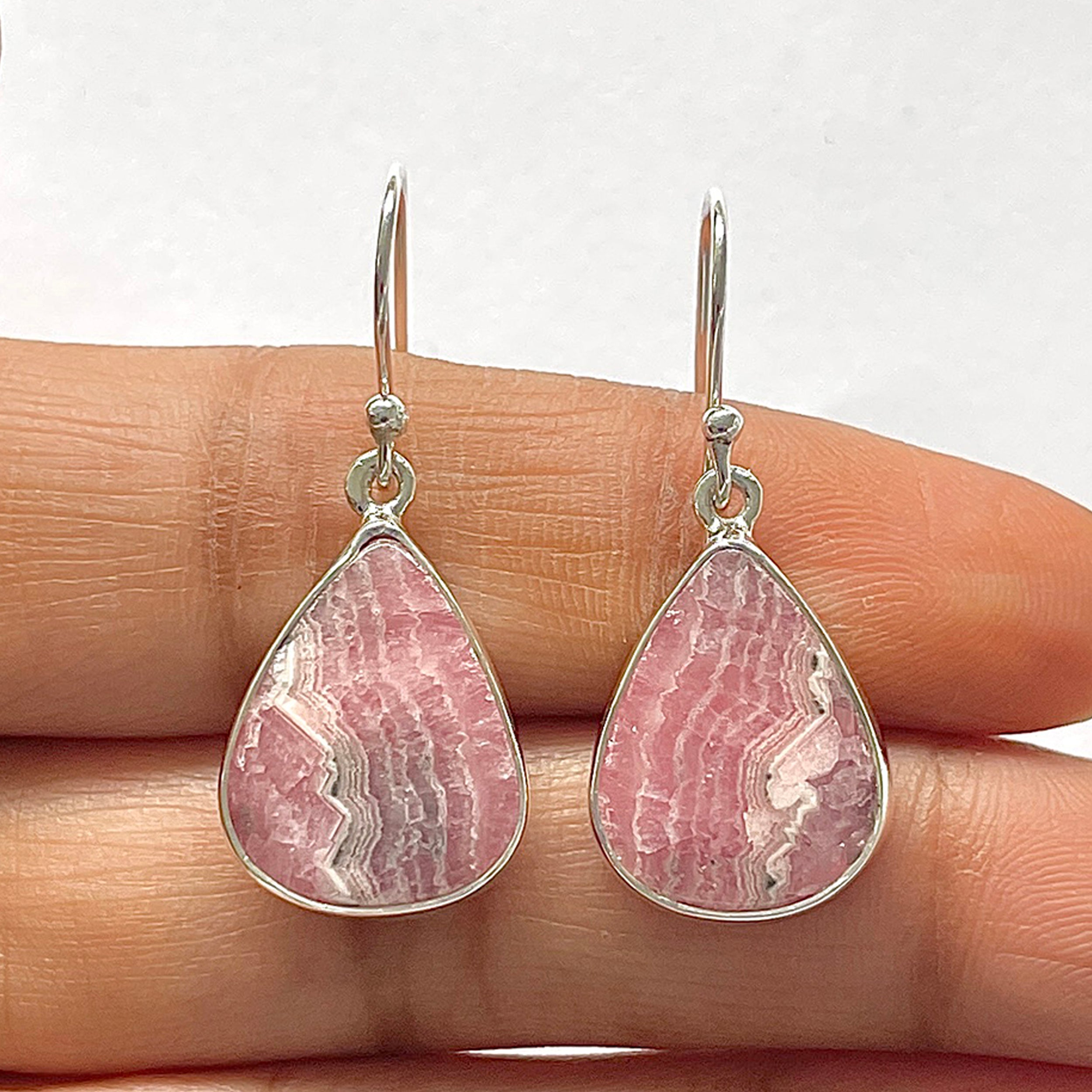 Rhodochrosite Earring-(RDC-3-36)