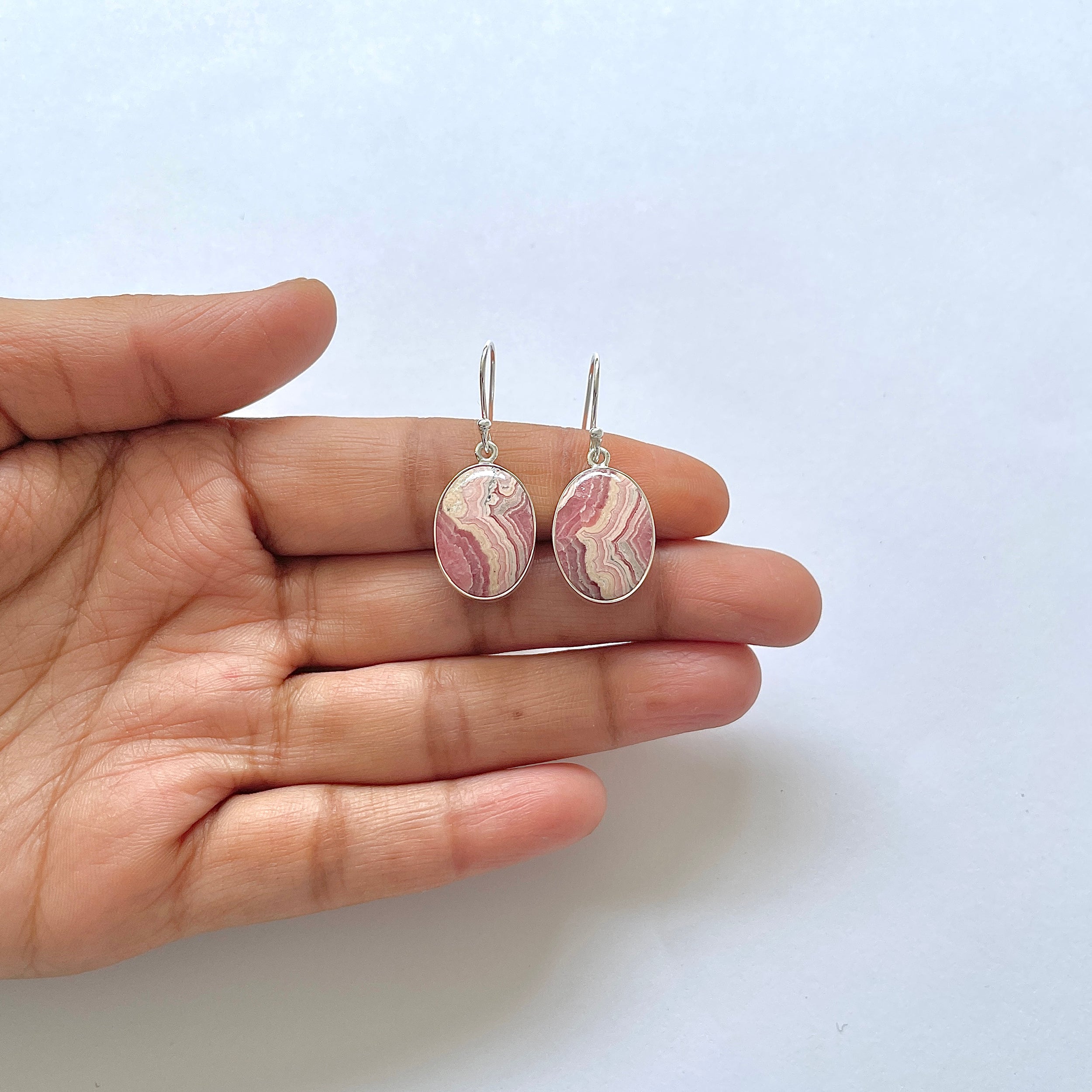 Rhodochrosite Earring-(RDC-3-5)