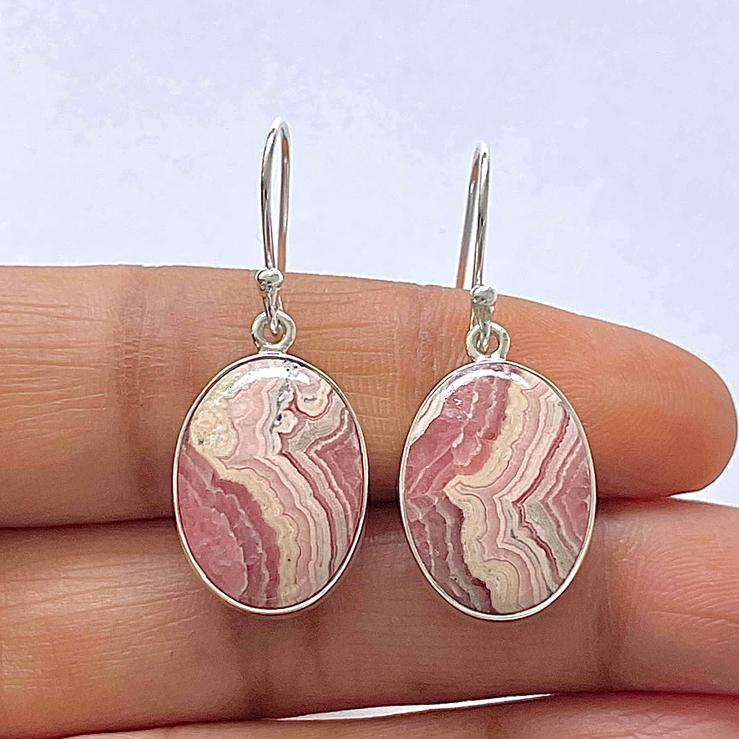 Rhodochrosite Earring-(RDC-3-5)