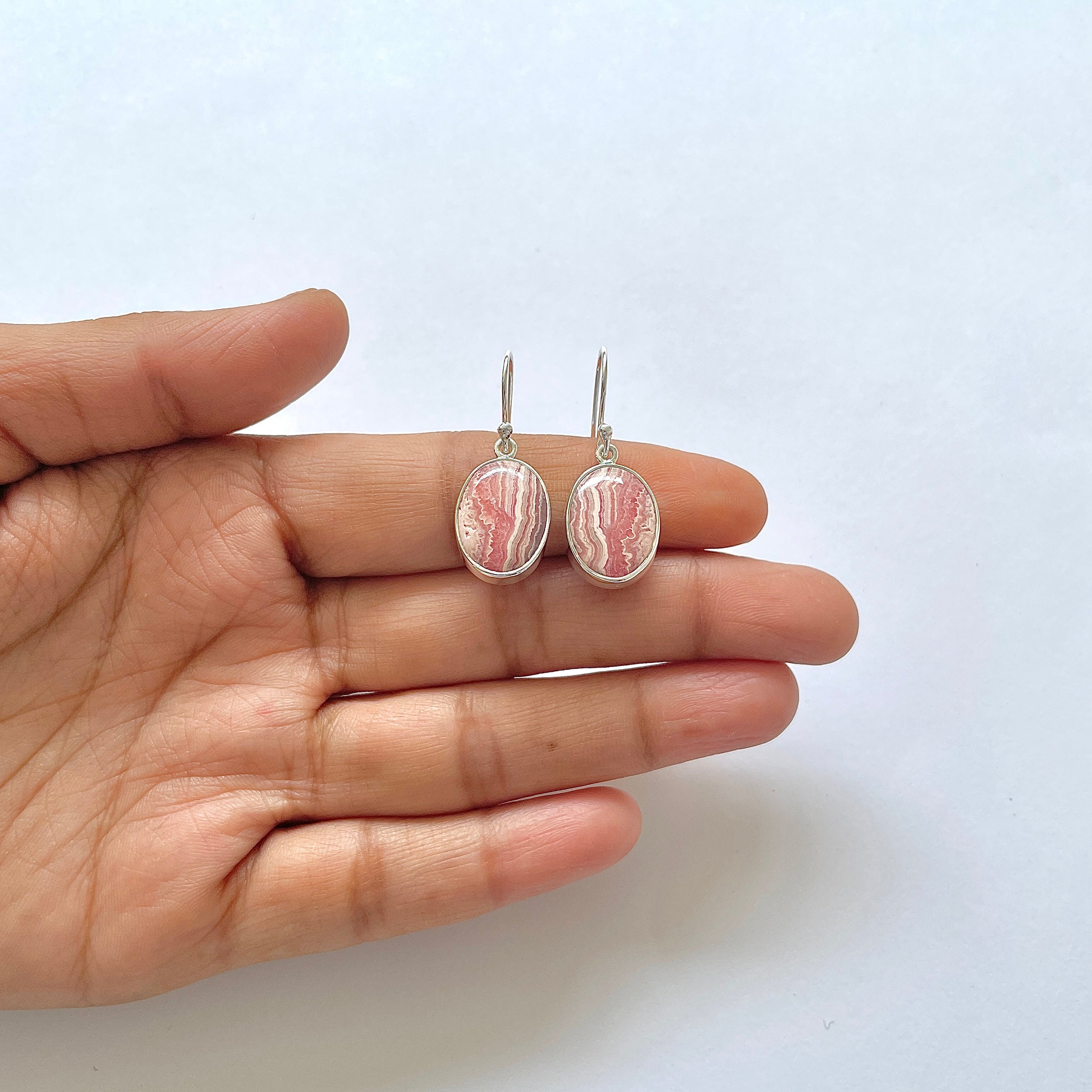 Rhodochrosite Earring-(RDC-3-6)