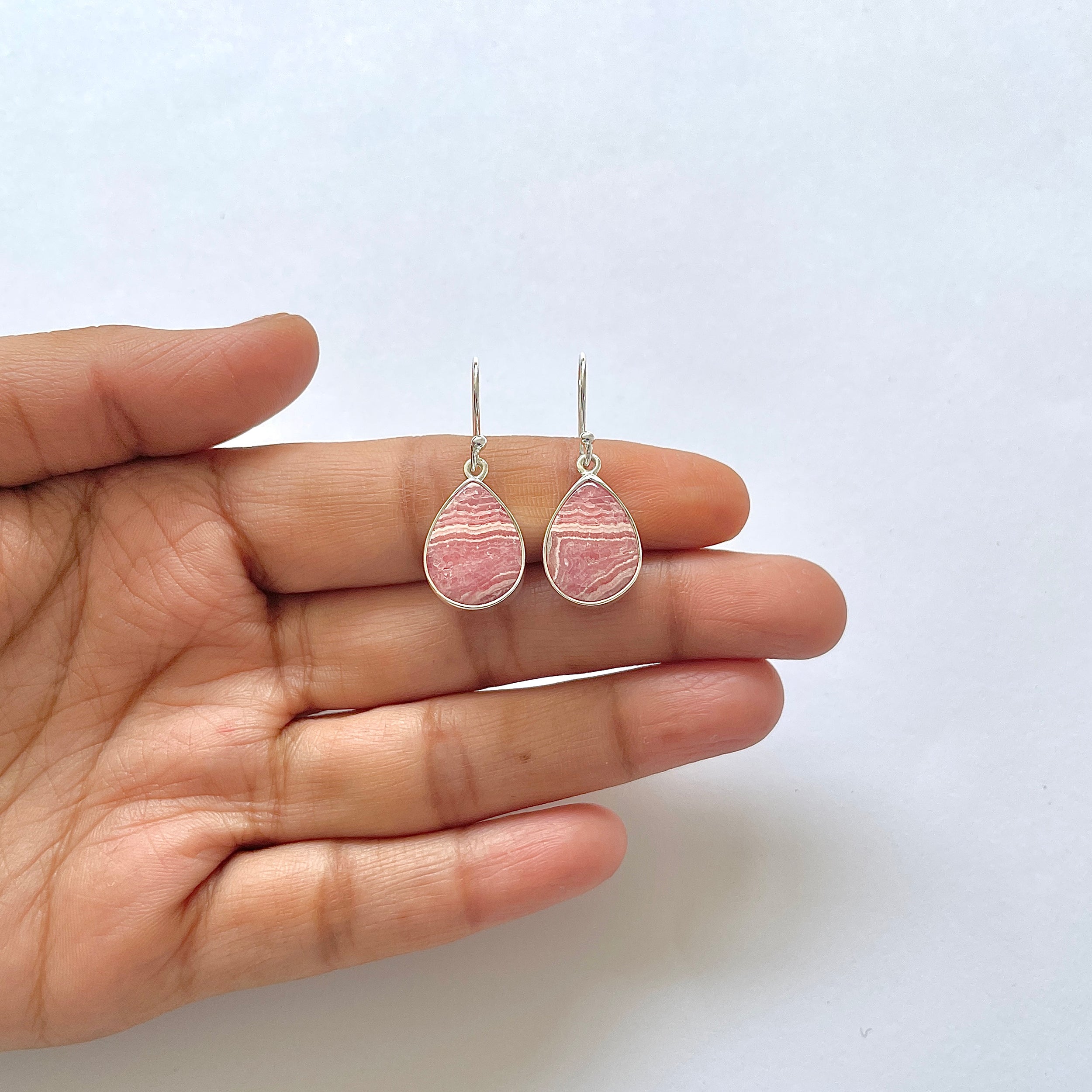 Rhodochrosite Earring-(RDC-3-8)