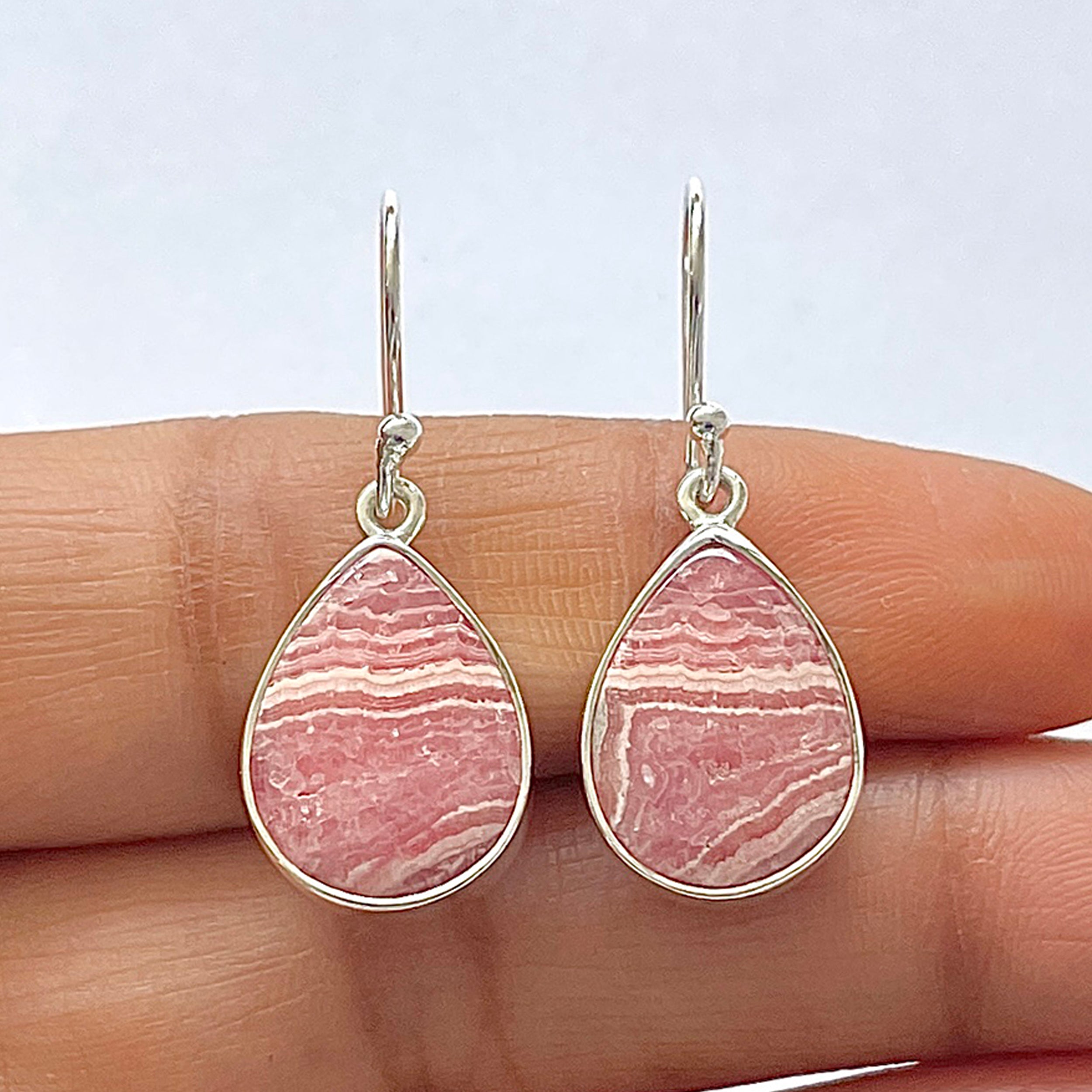 Rhodochrosite Earring-(RDC-3-8)