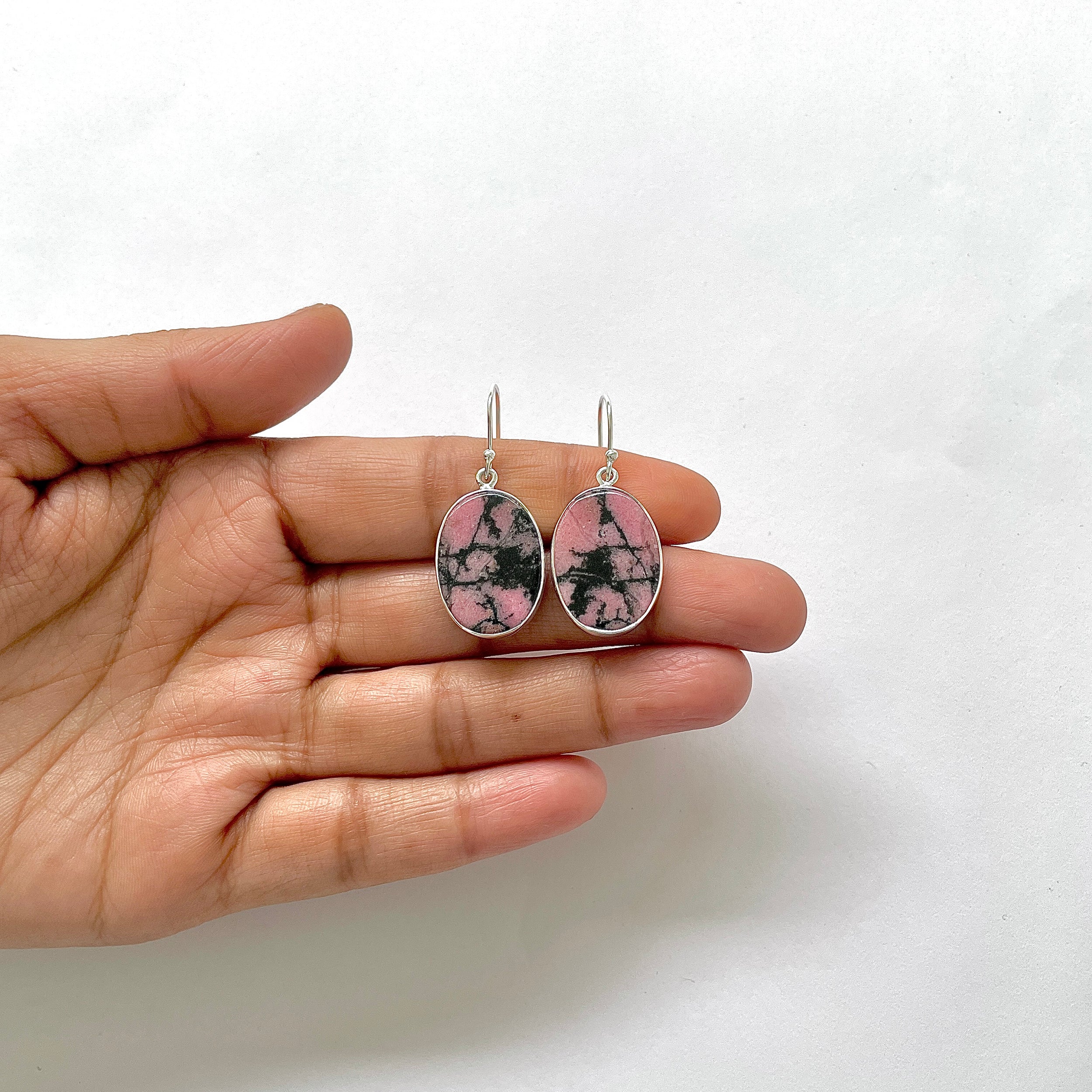 Rhodonite Earring-(RDN-3-10)