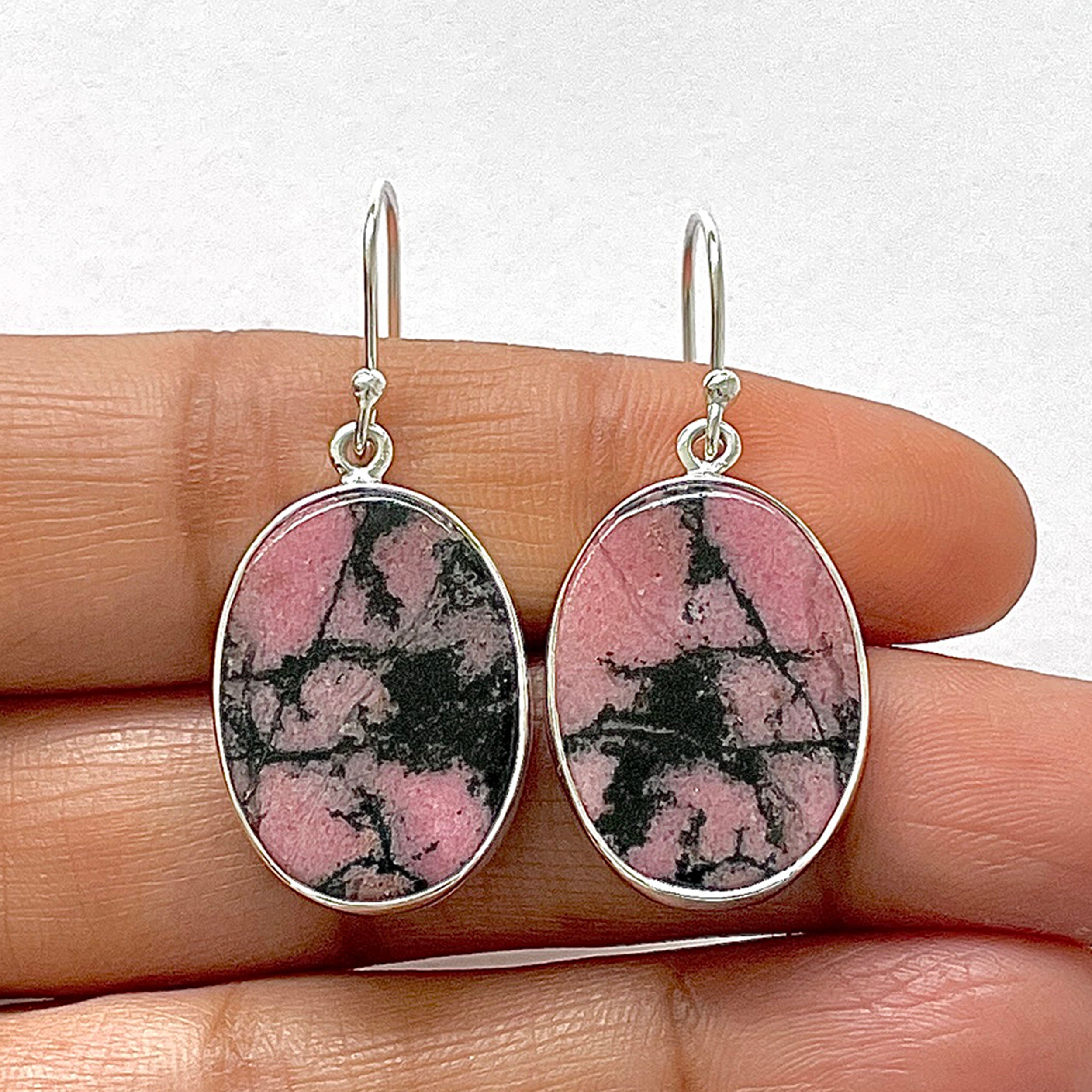 Rhodonite Earring-(RDN-3-10)