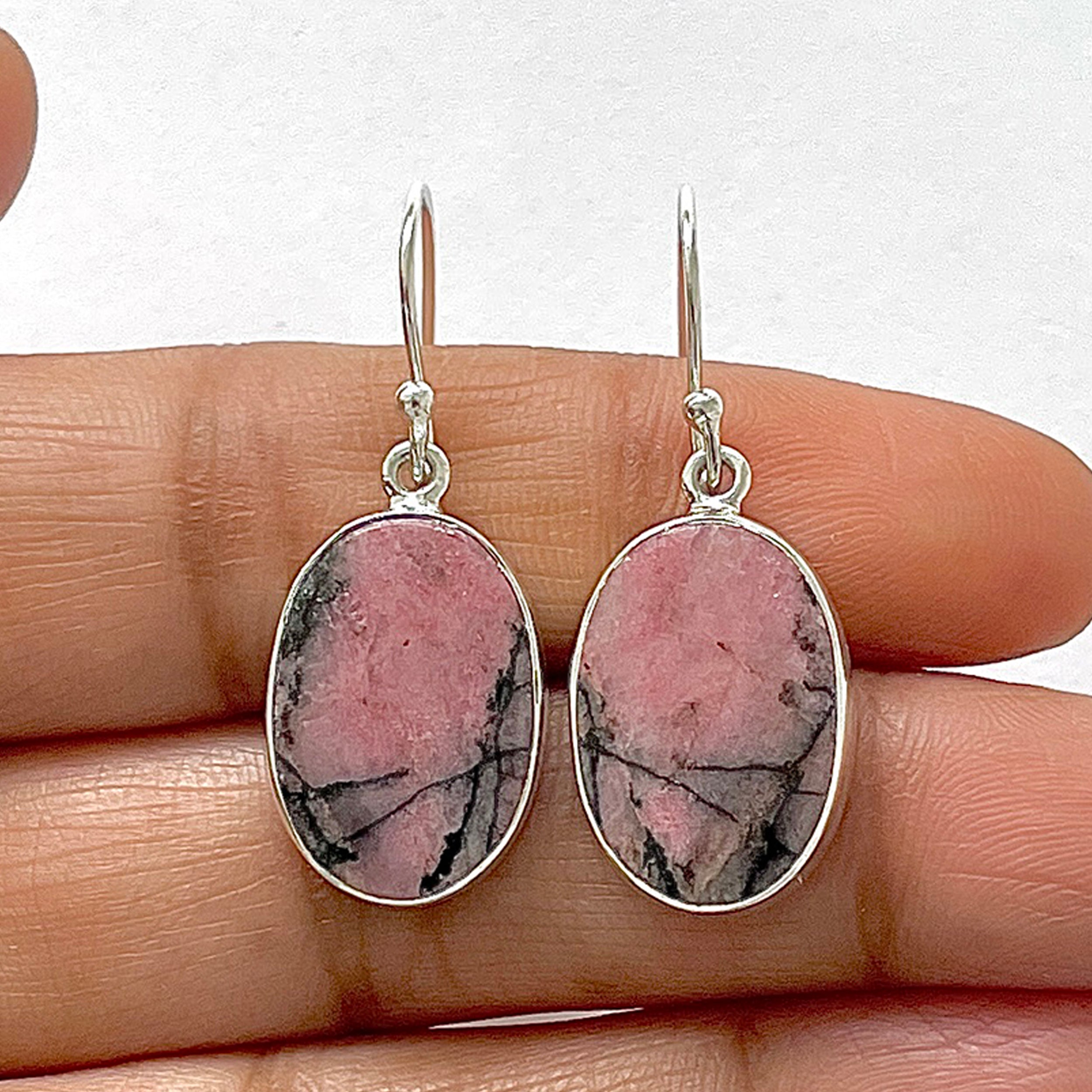 Rhodonite Earring-(RDN-3-13)