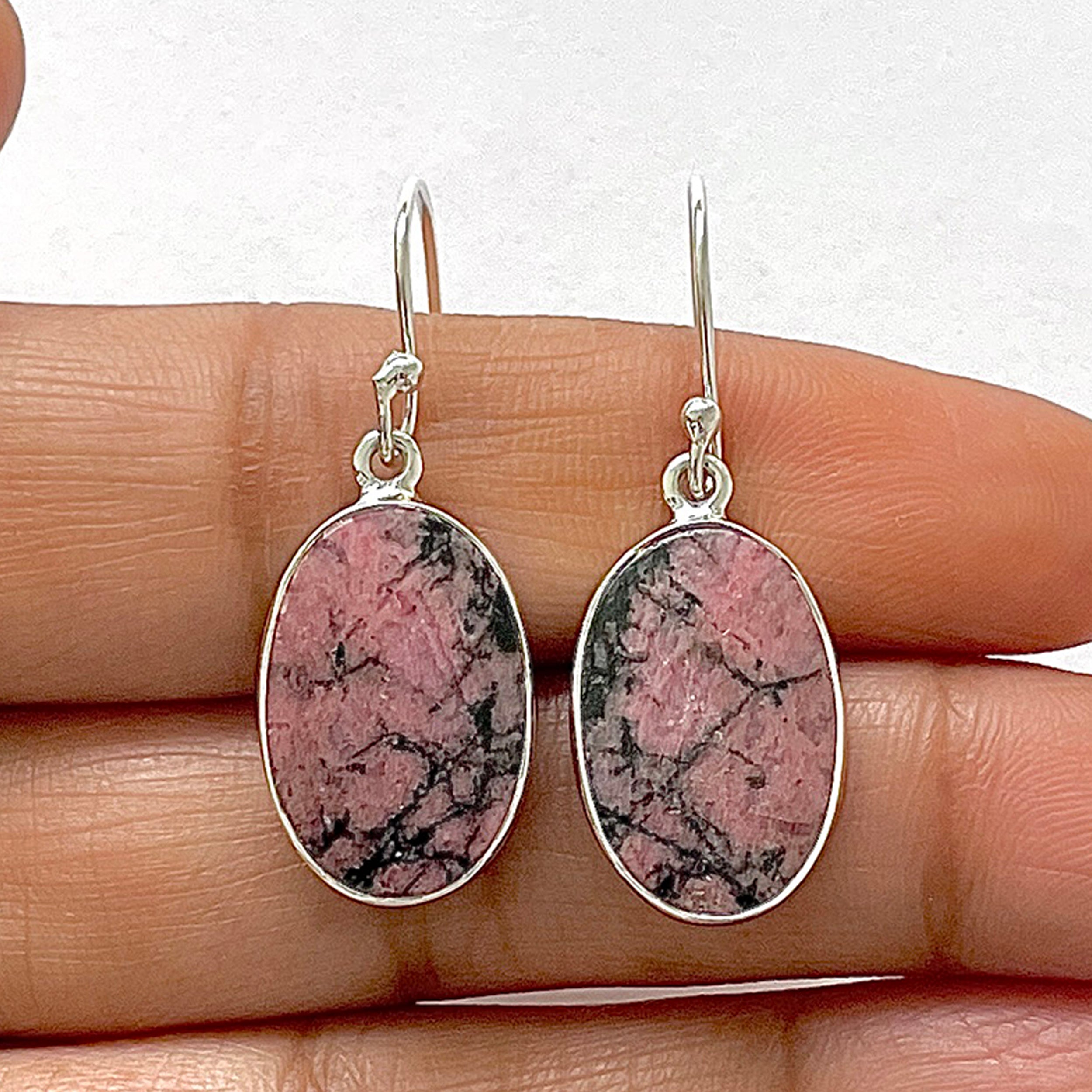 Rhodonite Earring-(RDN-3-14)